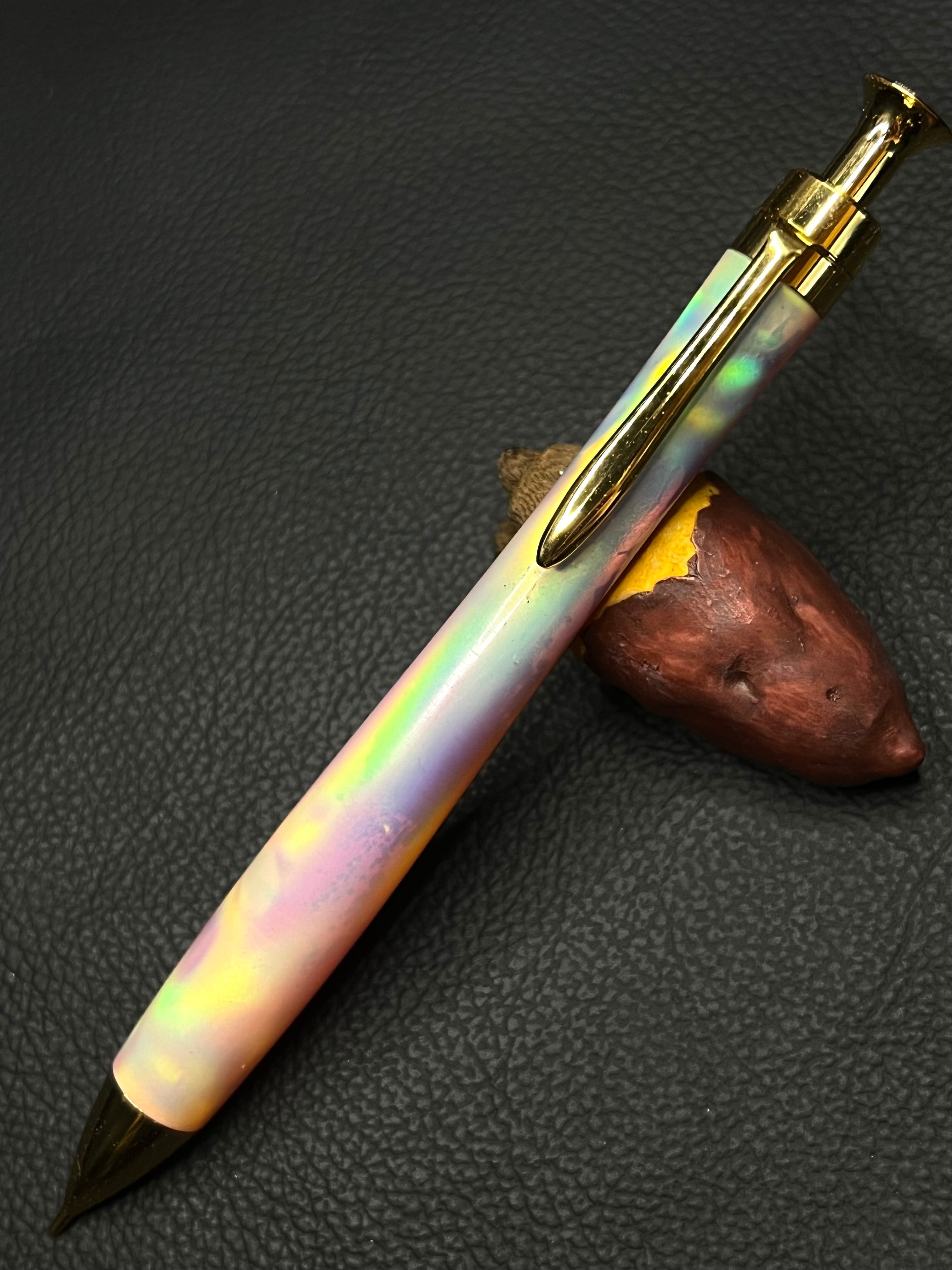 黒檀瘤杢超極上 シャープペンシル0.5mm 黒檀瘤杢極上 入皮あり