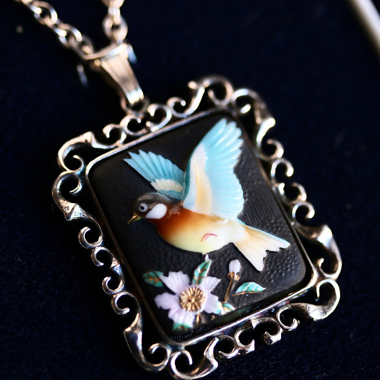 トシカネジュエリー 俊兼 青い鳥 ペンダント | 結antiques