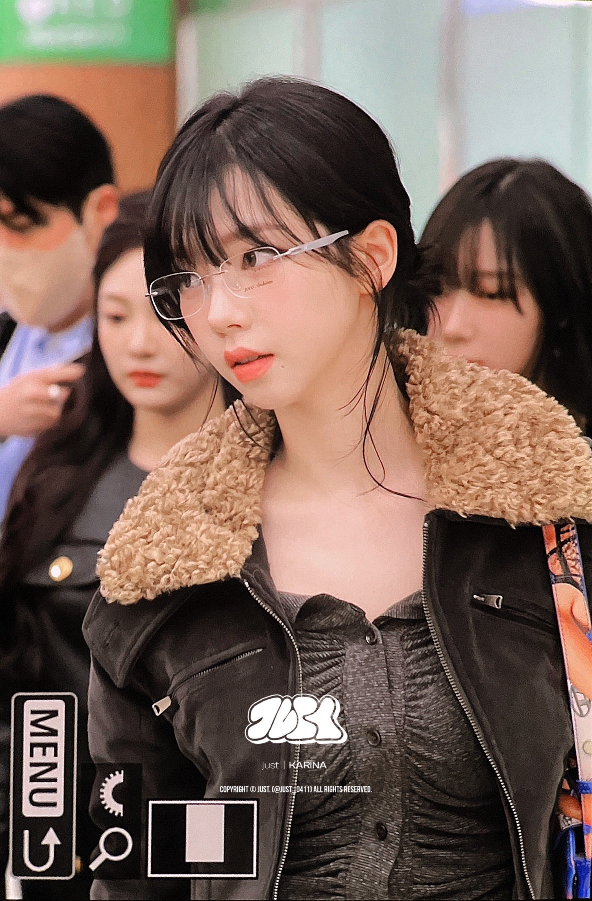 aespaカリナ着用✨】 TRUE ムートンコート(黒) 夏のうちに冬物GET 8~9