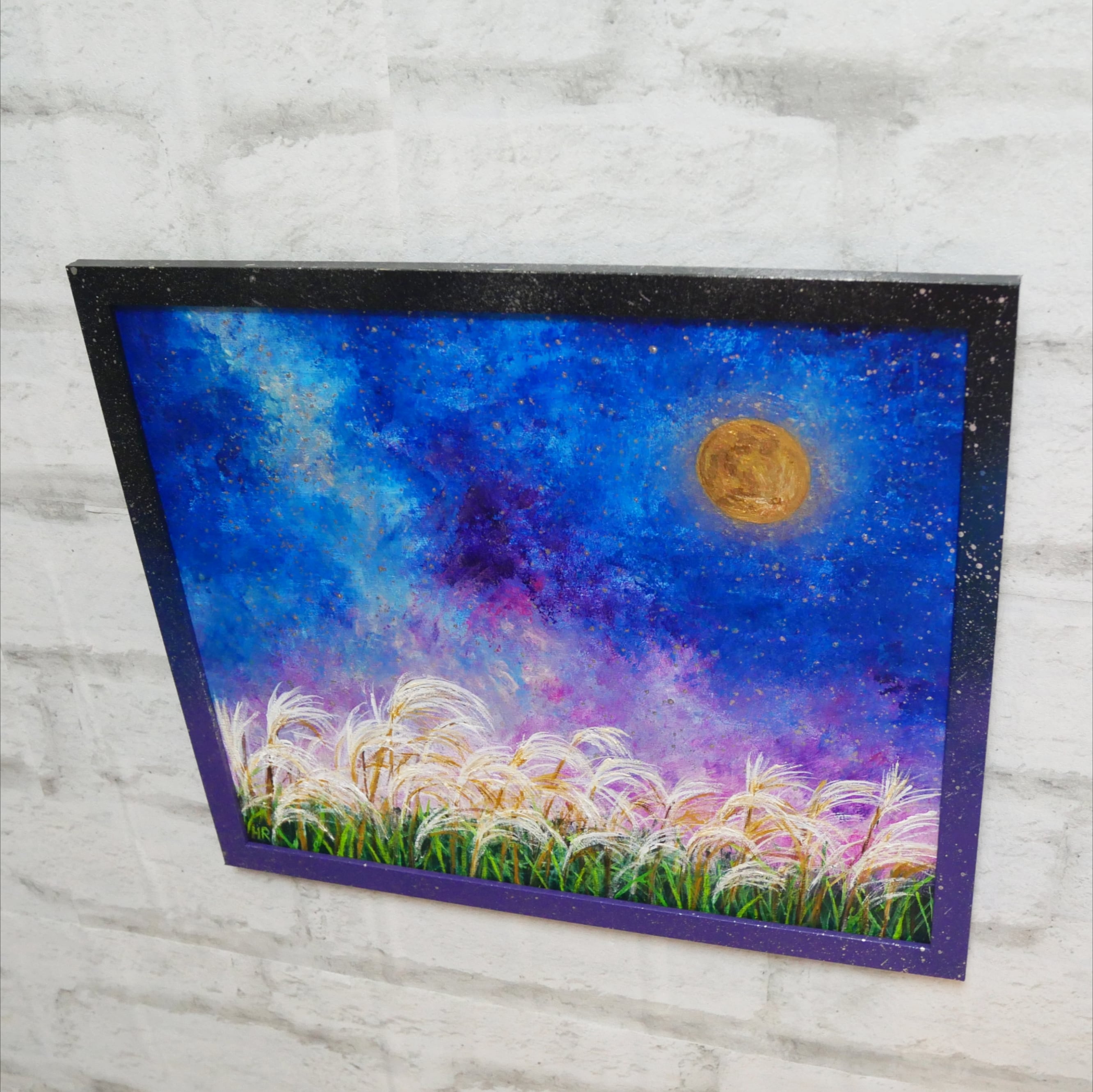 16×23㎝「朝の空6」サムホール・油彩・原画