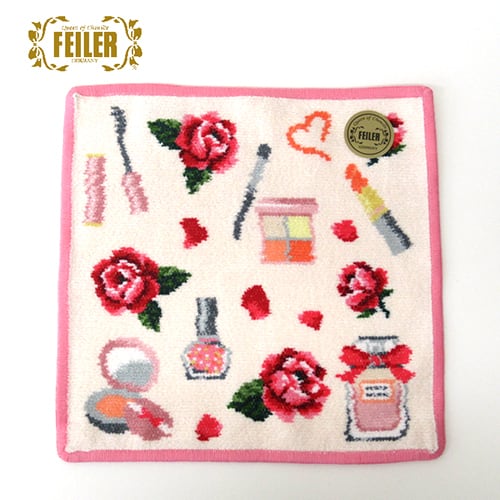 FEILER フェイラー タオルハンカチ 花柄 ピンク正規品 ETERNAL HEROINE