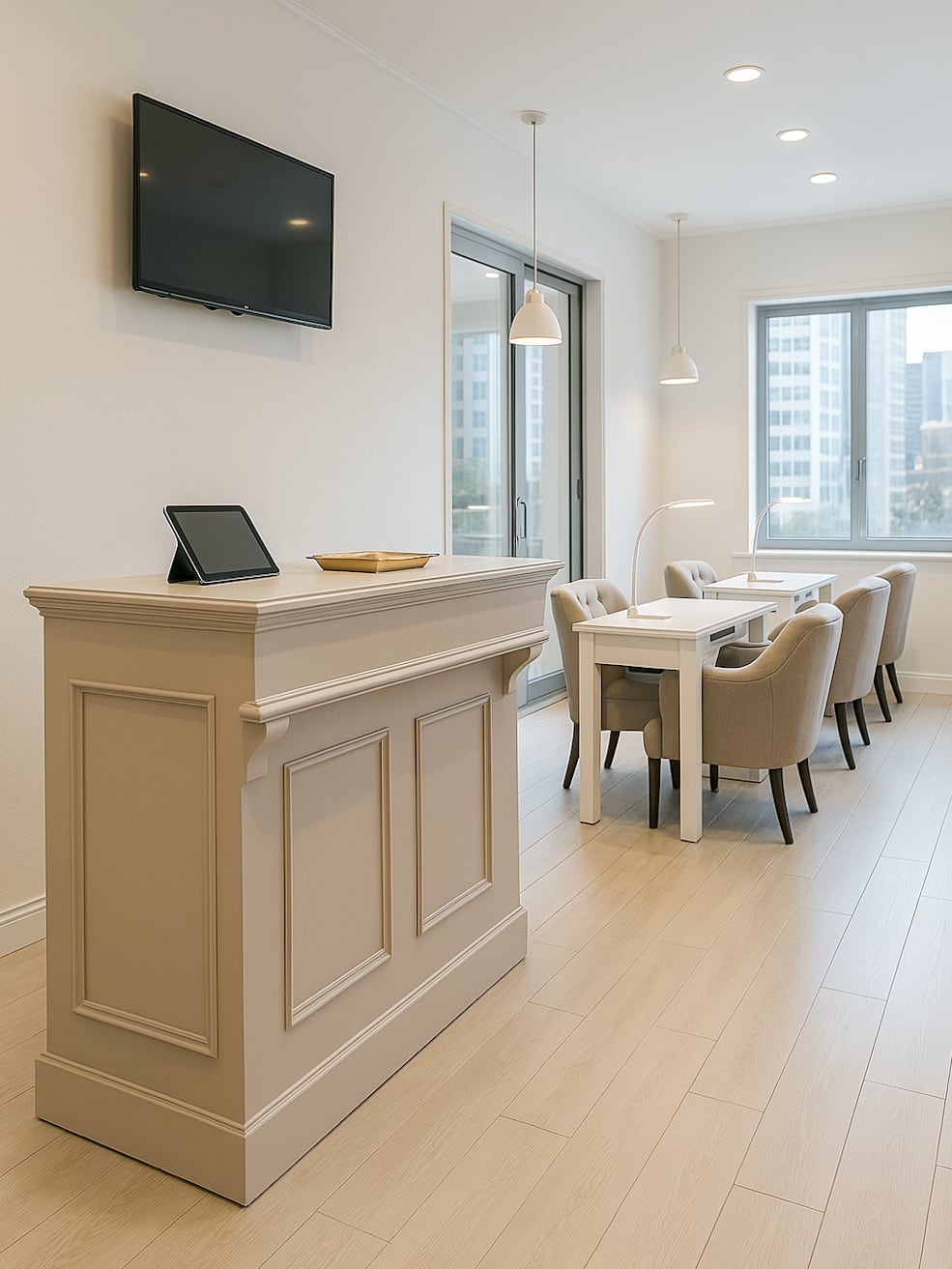 R*e様 美容系サロン様向けカウンター R*e様 美容系サロン様向け