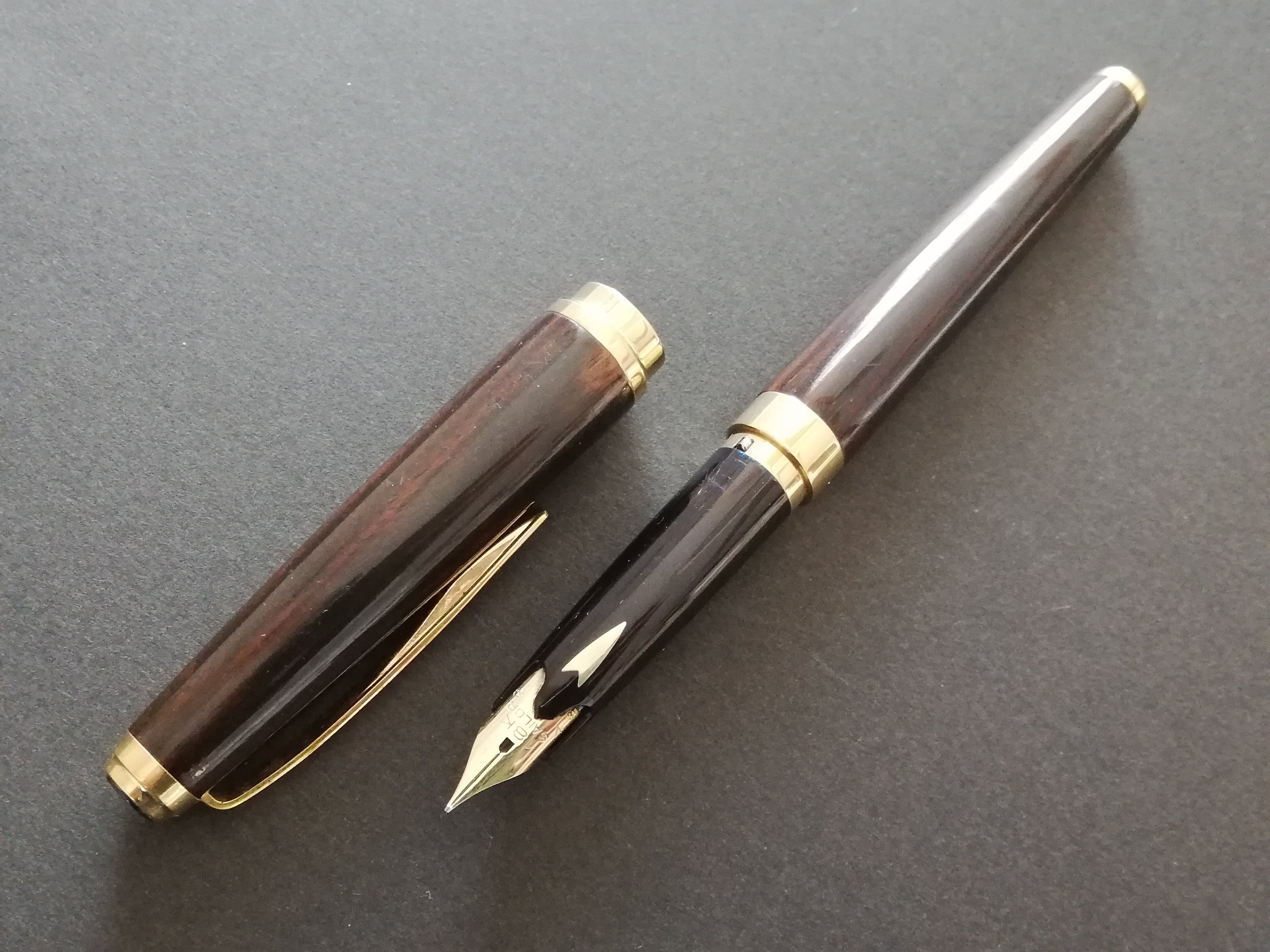 80s セーラー万年筆 世界の銘木シリーズ 黒檀 旧 SAILOR （中字） 18K