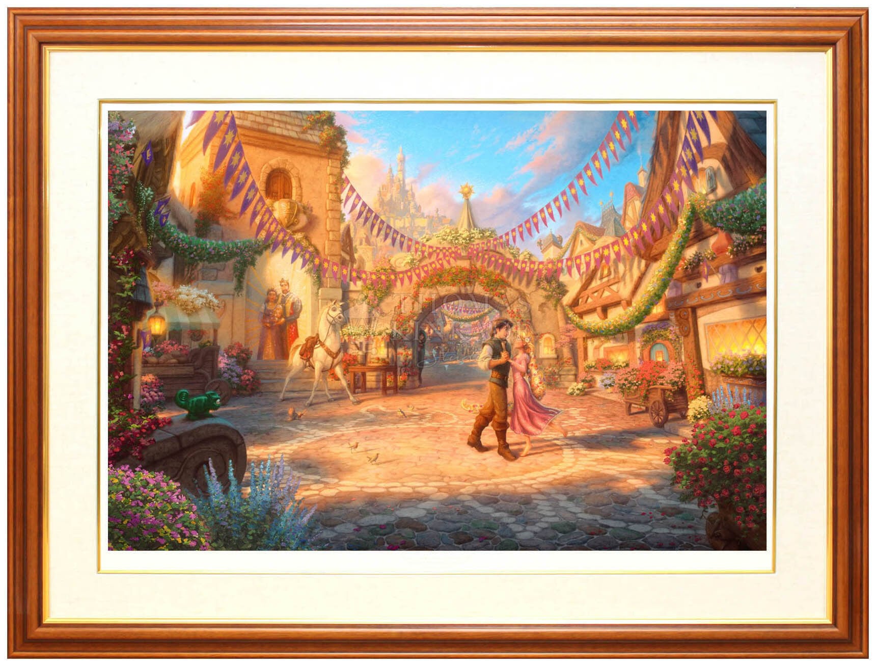 ディズニー絵画 塔の上のラプンツェル/ダンシング イン ザ サンライト