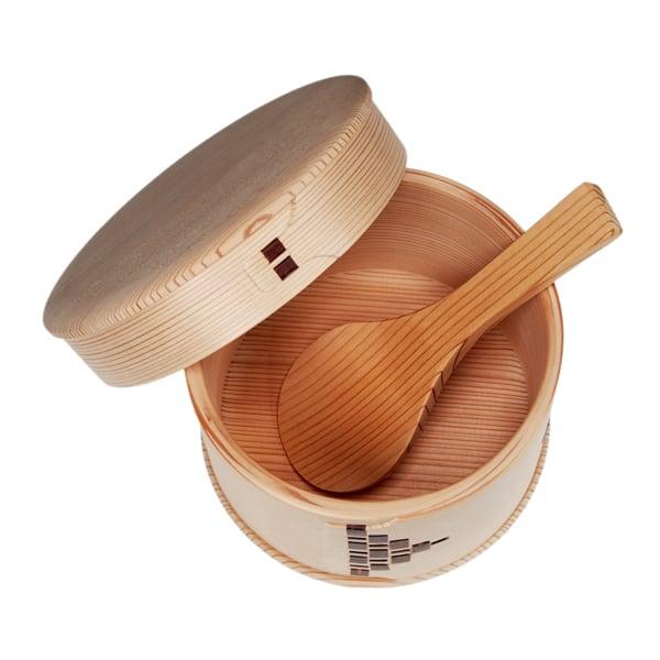 柴田慶信商店 おひつ 5寸／曲げわっぱ 最新 柴田慶信商店 白木 おひつ