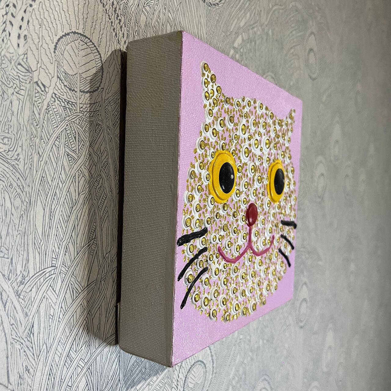 カラフル立体 サークル 油絵 カラフル立体 サークル 油絵