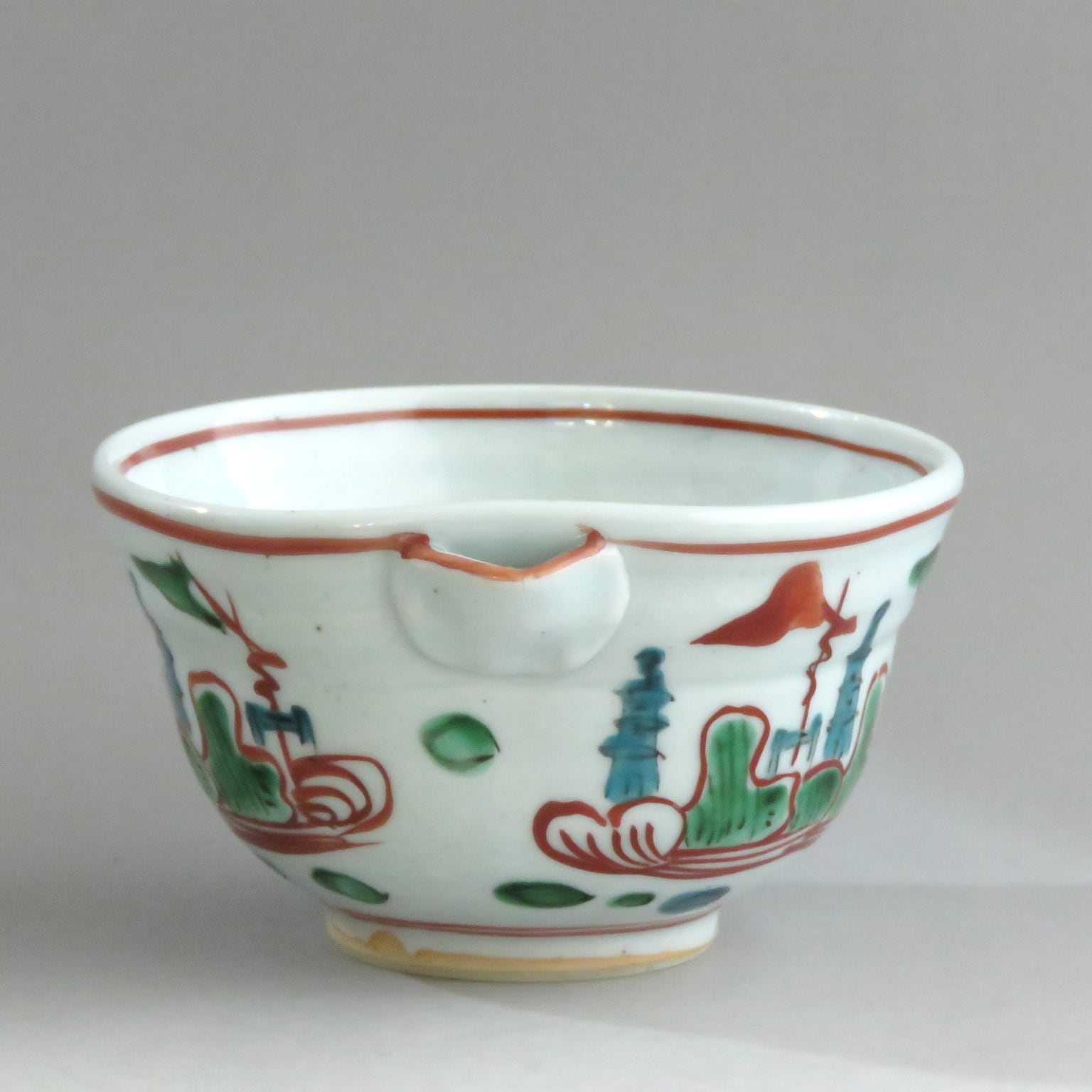 陶芸家須田青華須田菁華呉須赤絵兎火入火入香炉共箱九谷九谷焼