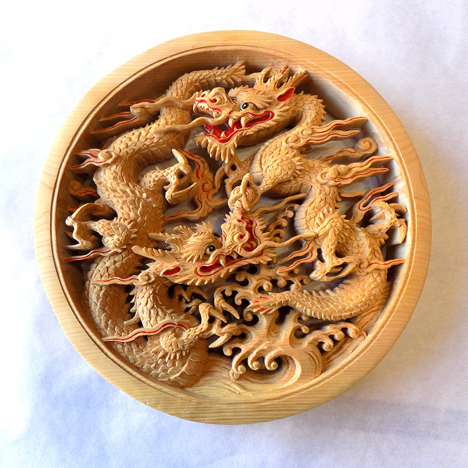 オンライン古民家展｜山口木彫製作所 白根仏壇「夫婦龍」【受注販売