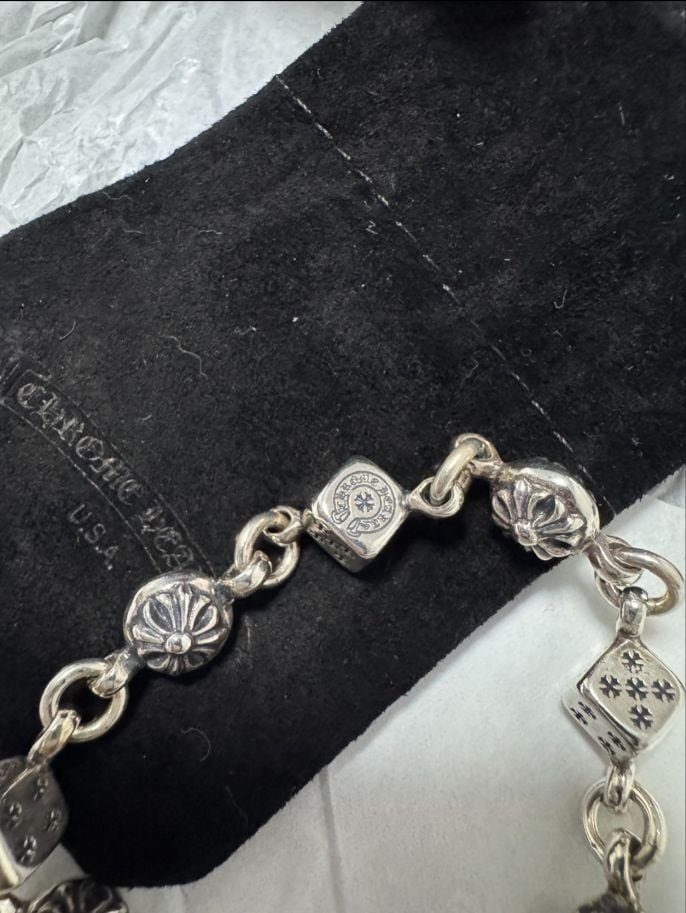 レア 新品 CHROME HEARTS ダイス サイコロ ブレスレット CHROME HEARTS