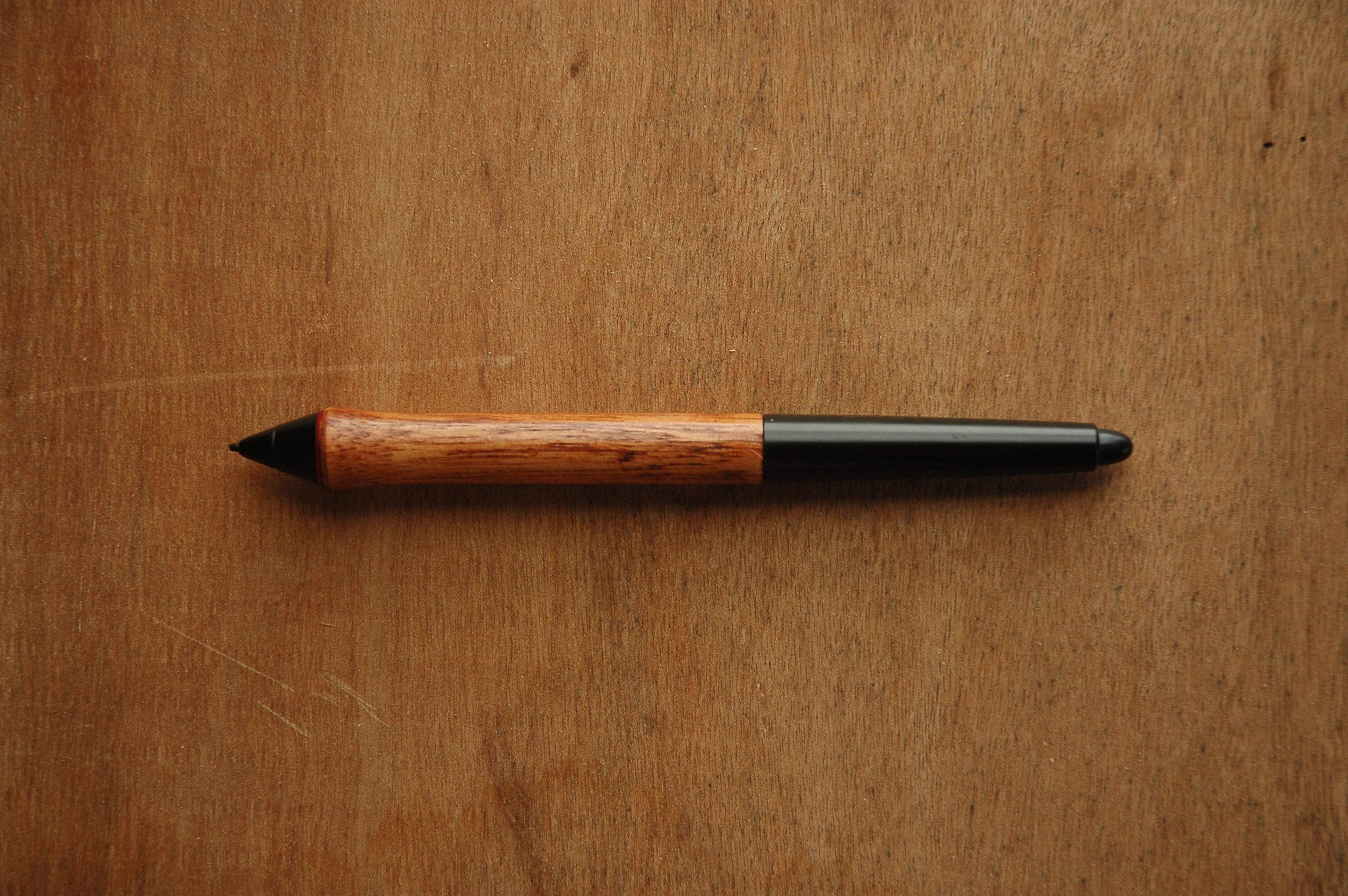 ペンタブ木製グリップ】葉車堂 グレイングリップ LITE ブラウン【WACOM