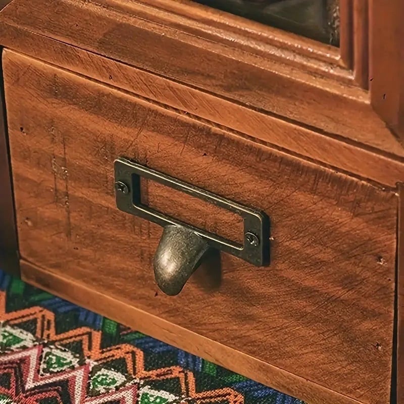 アンティークチェスト 木製収納棚 キャビネット ヴィンテージ調 カフェ