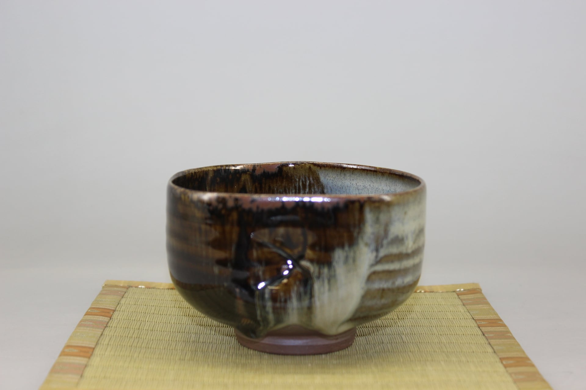 掛け分け釉抹茶茶碗 | 高取焼 比古窯