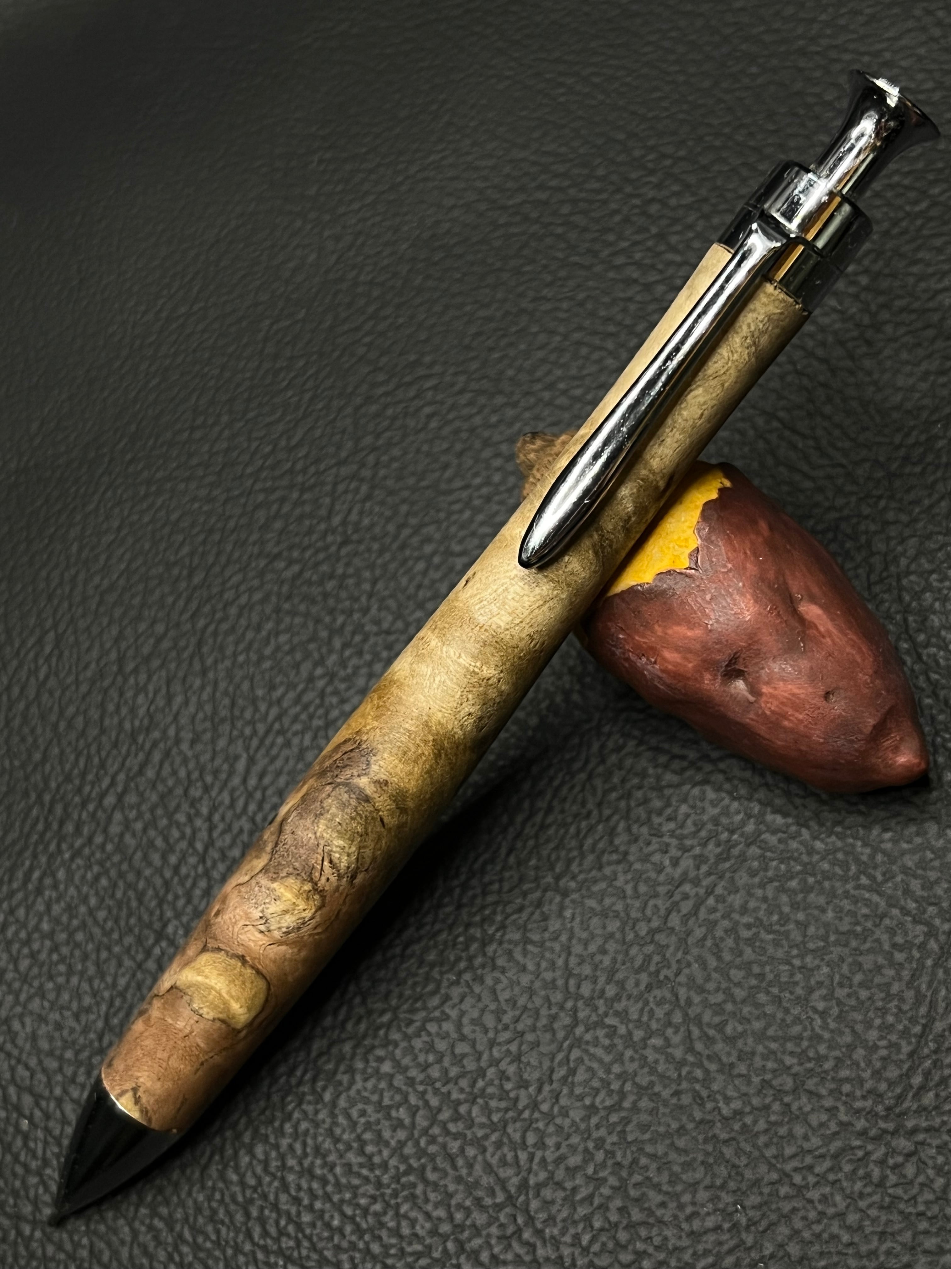 新品 こぶた工房 黒柿 極上 シャープペンシル0.5