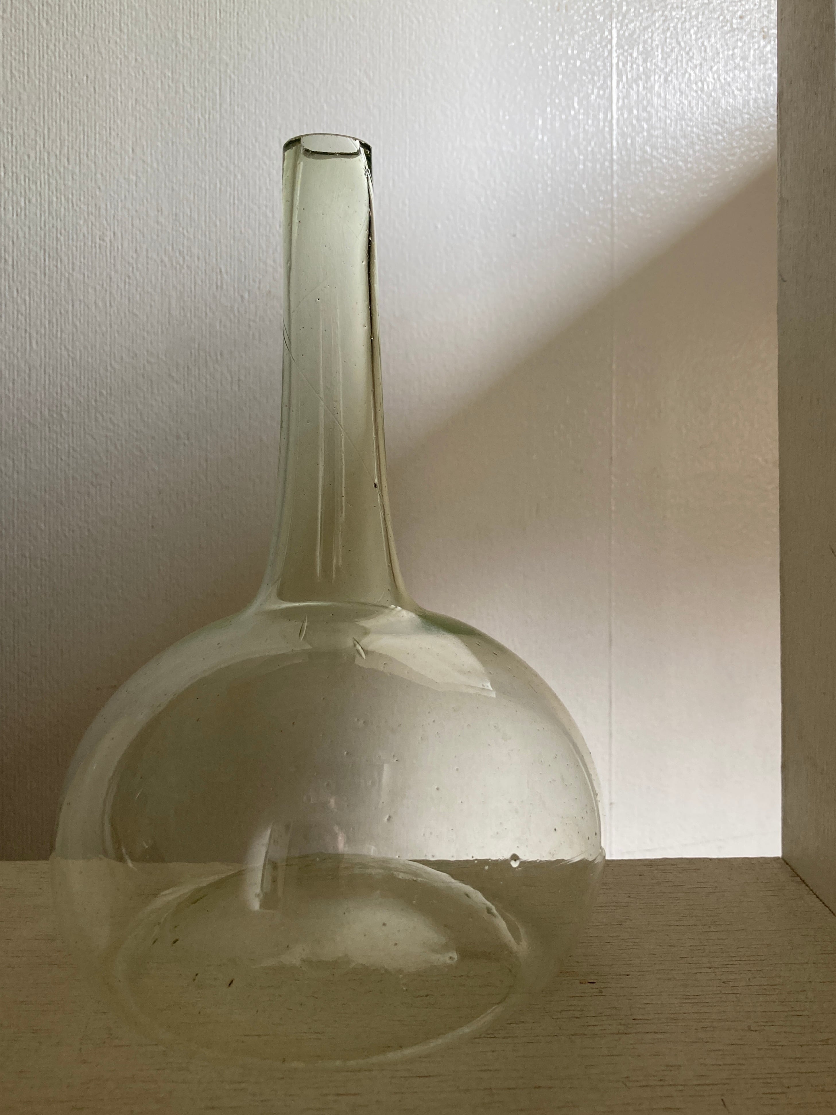 オランダ18世紀 オニオンボトル ガラス瓶 アンティーク 古美術 民藝 花