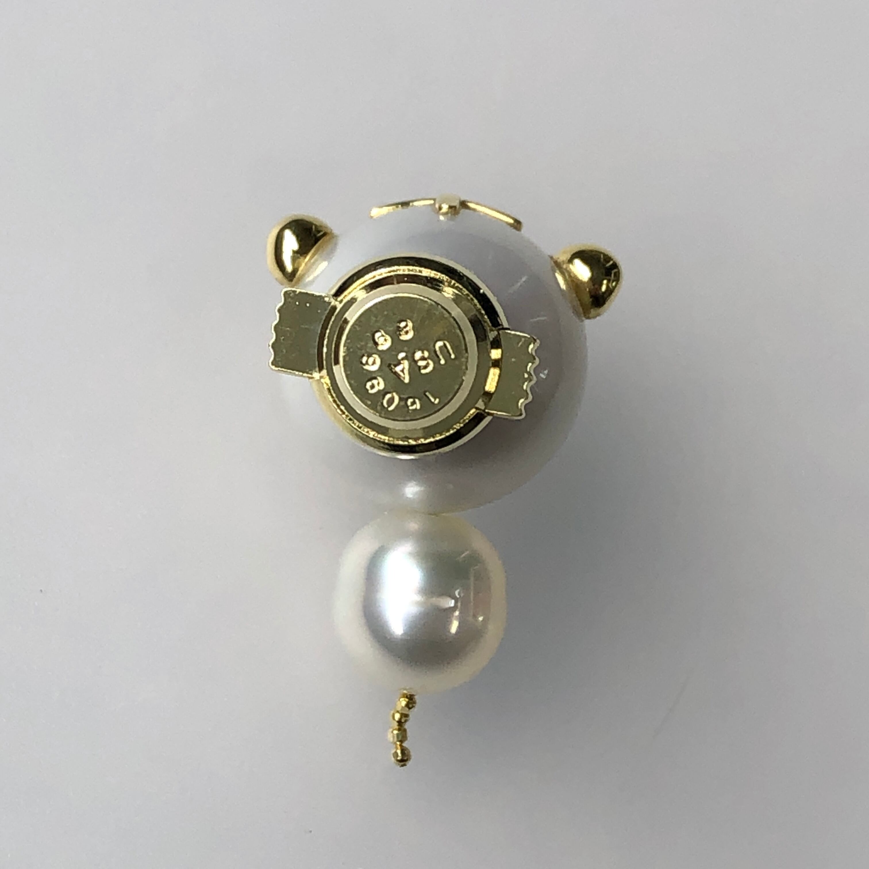 う*ん様 K18 南洋真珠 ブローチ 1983年製