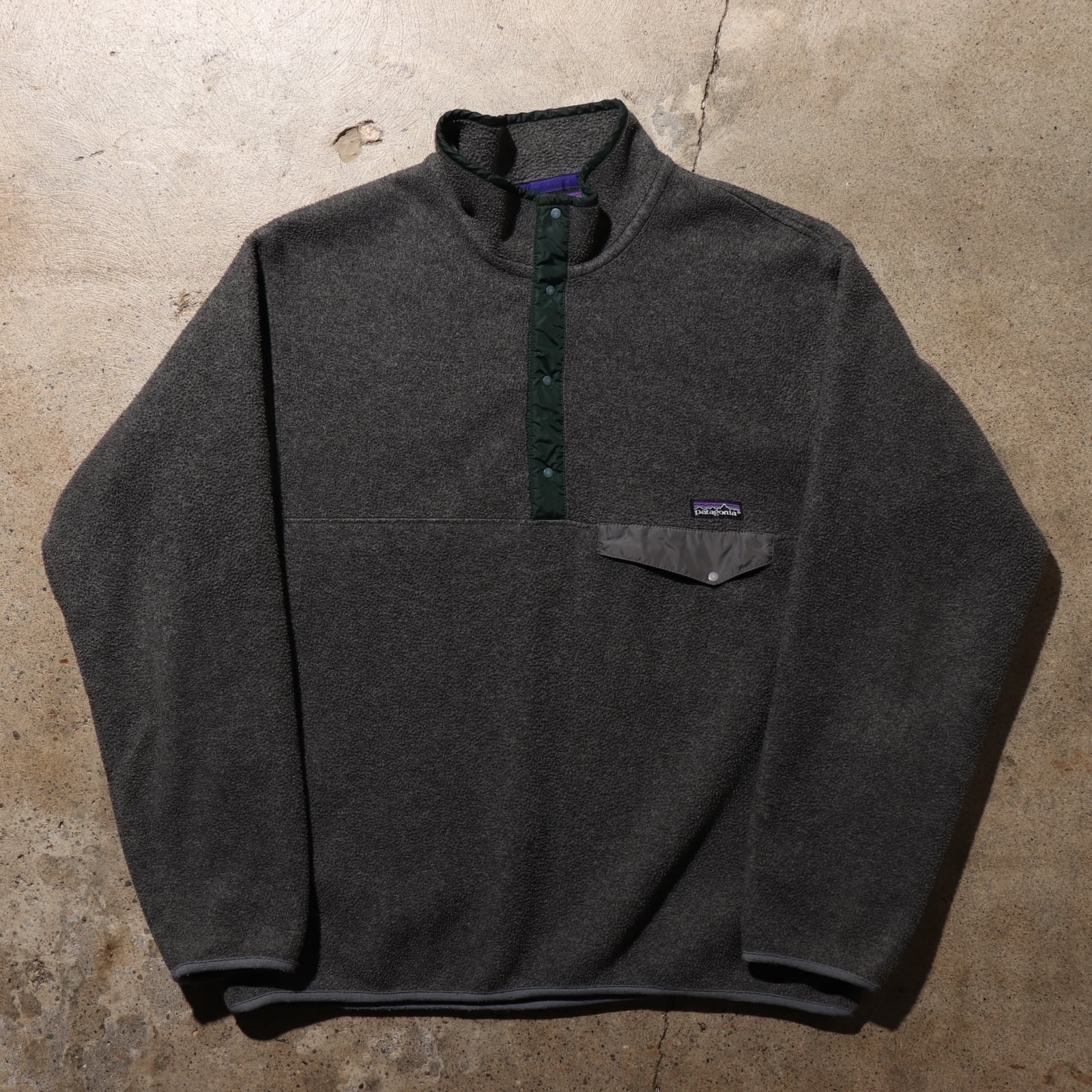 美品 XL グレー 92年 シンチラ スナップT パタゴニア snap-t フリース