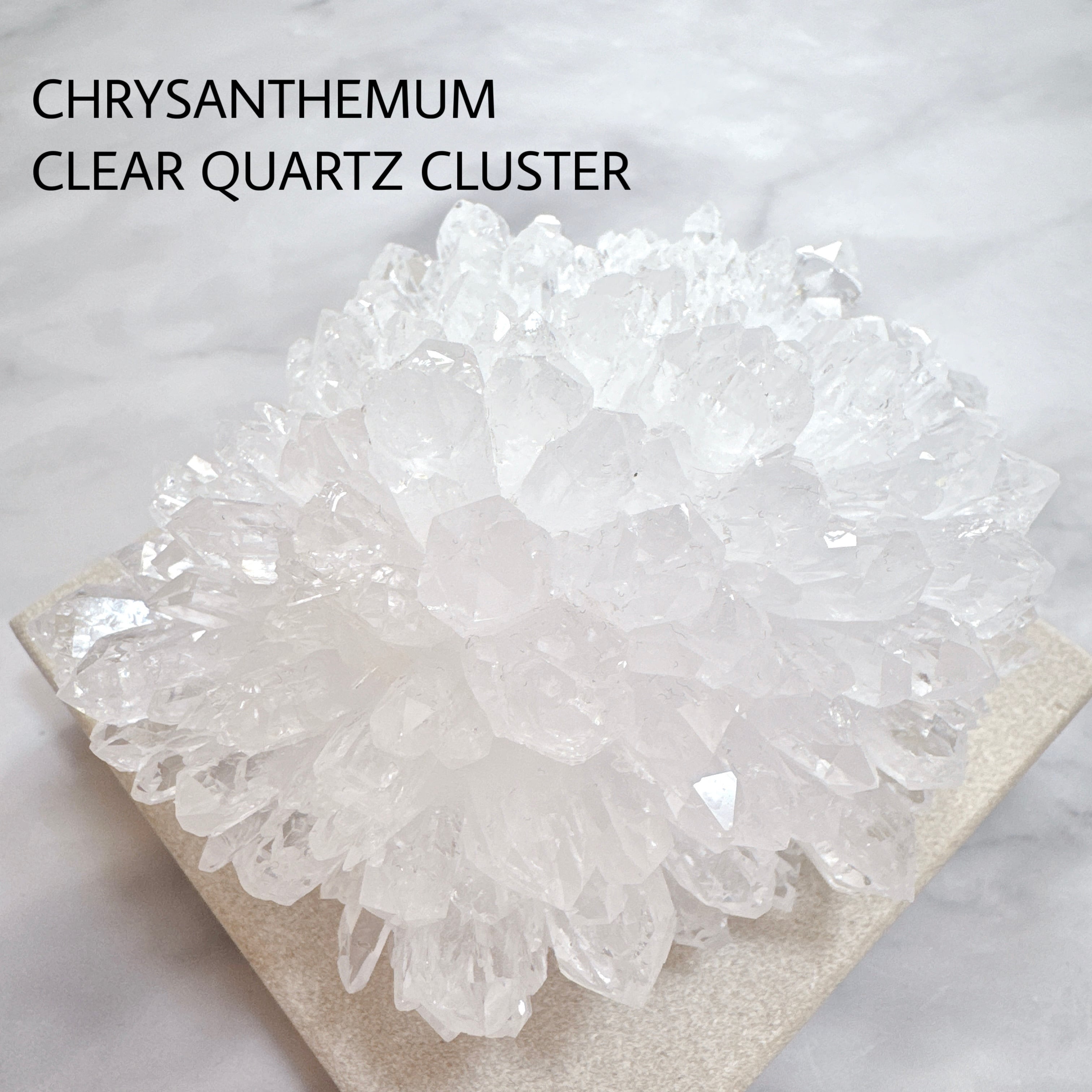 福建省産 菊花水晶クラスター 原石 天然石 | Rinolis-interior stones