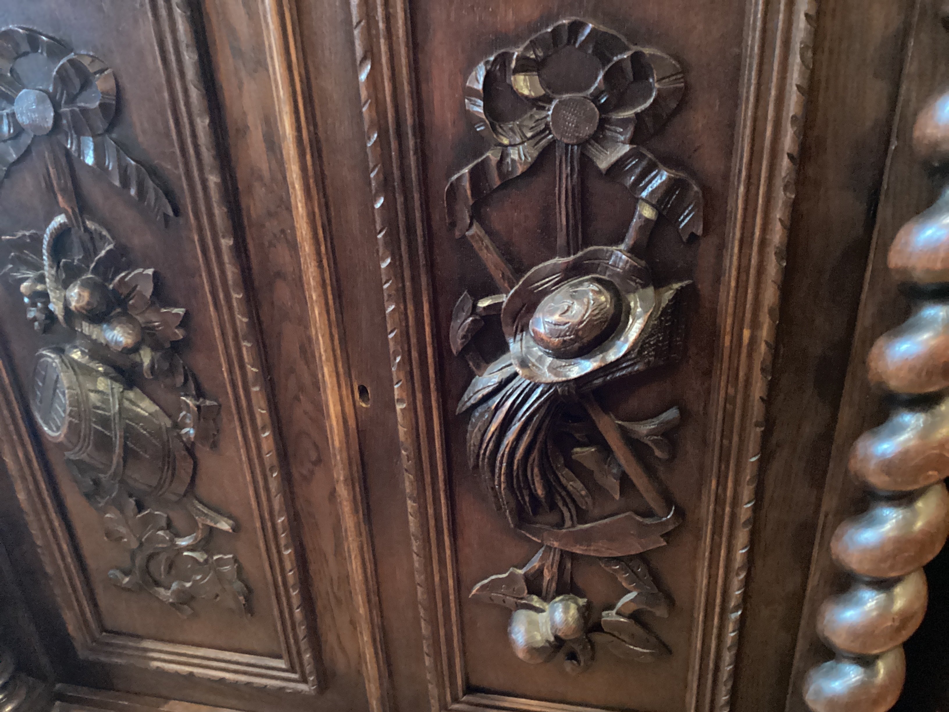 19世紀 アンティークフレンチ オーク ルネッサンス ハントスタイル