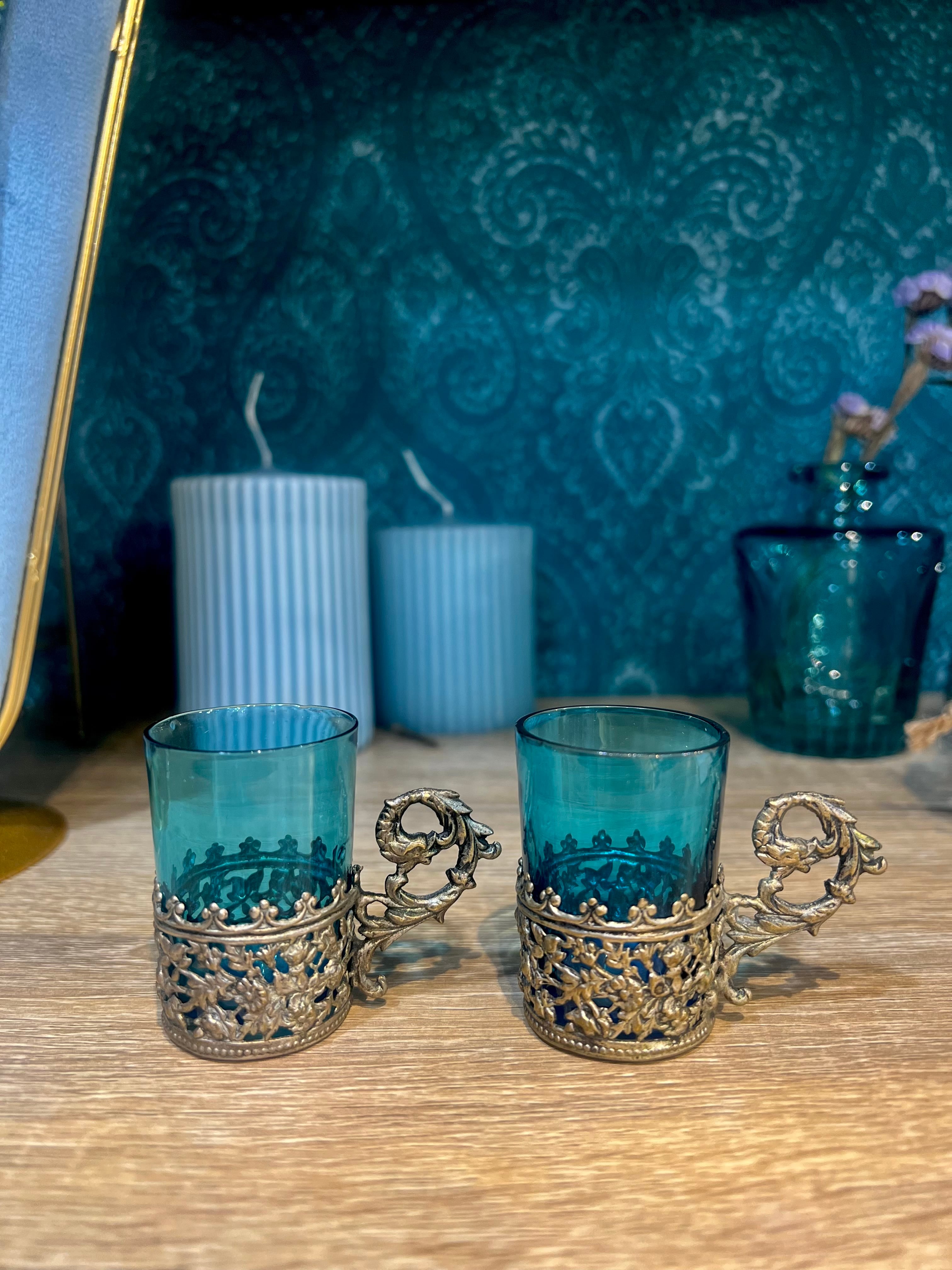 フランスアンティーク リキュールセット 美しいグラスとデキャンタ