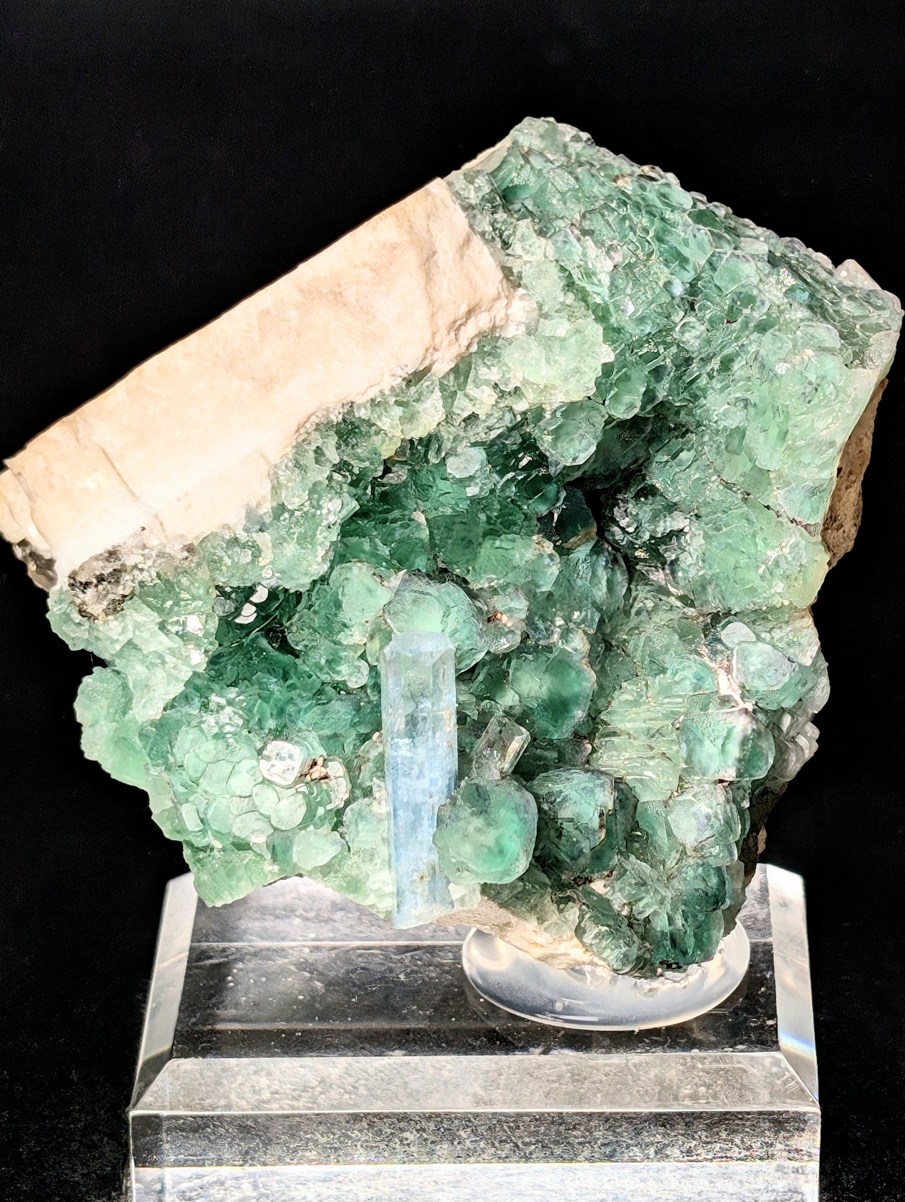 ヤオガンシャン 「白群」ウィンドウ 「白緑」フローライト