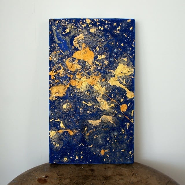 無題」 キャンバスにアクリル * 絵画 現代アート 抽象画 宇宙 内野隆文