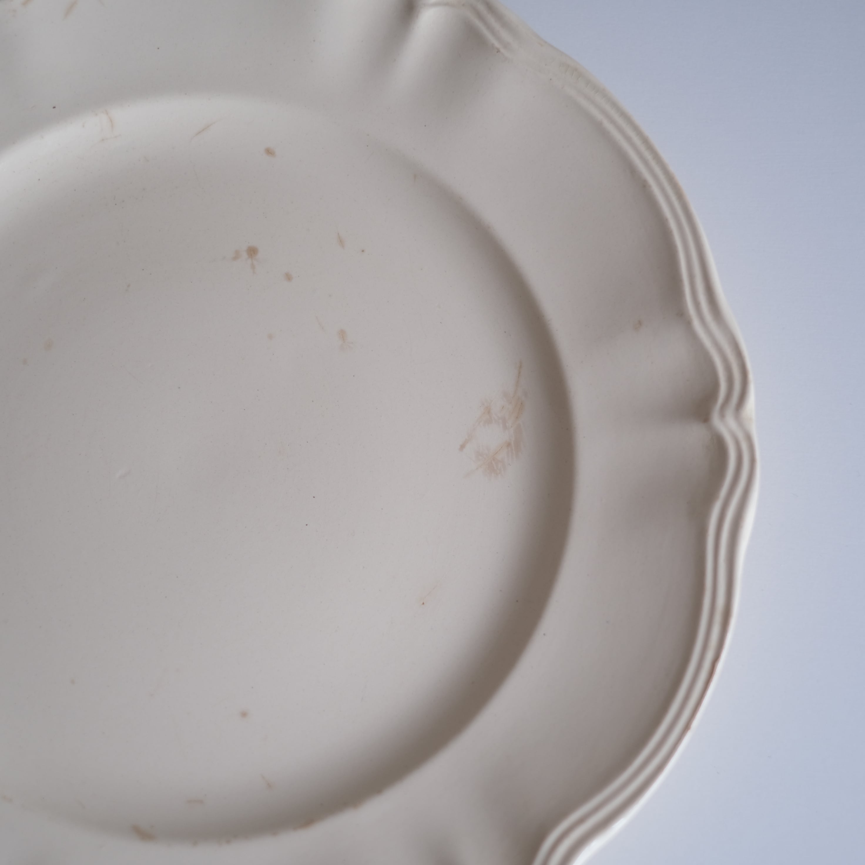 サルグミンヌ 花リムプレート ディナープレート フランスアンティーク