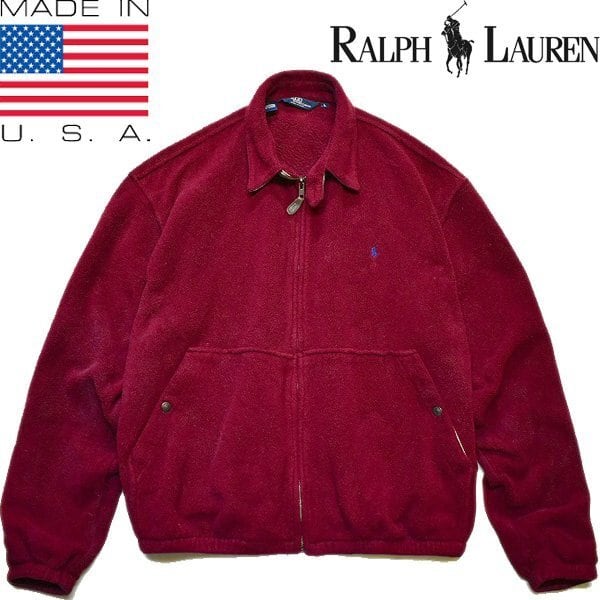 80s USA製 Ralph Lauren フリースジャケット スウィングトップ 80s usa