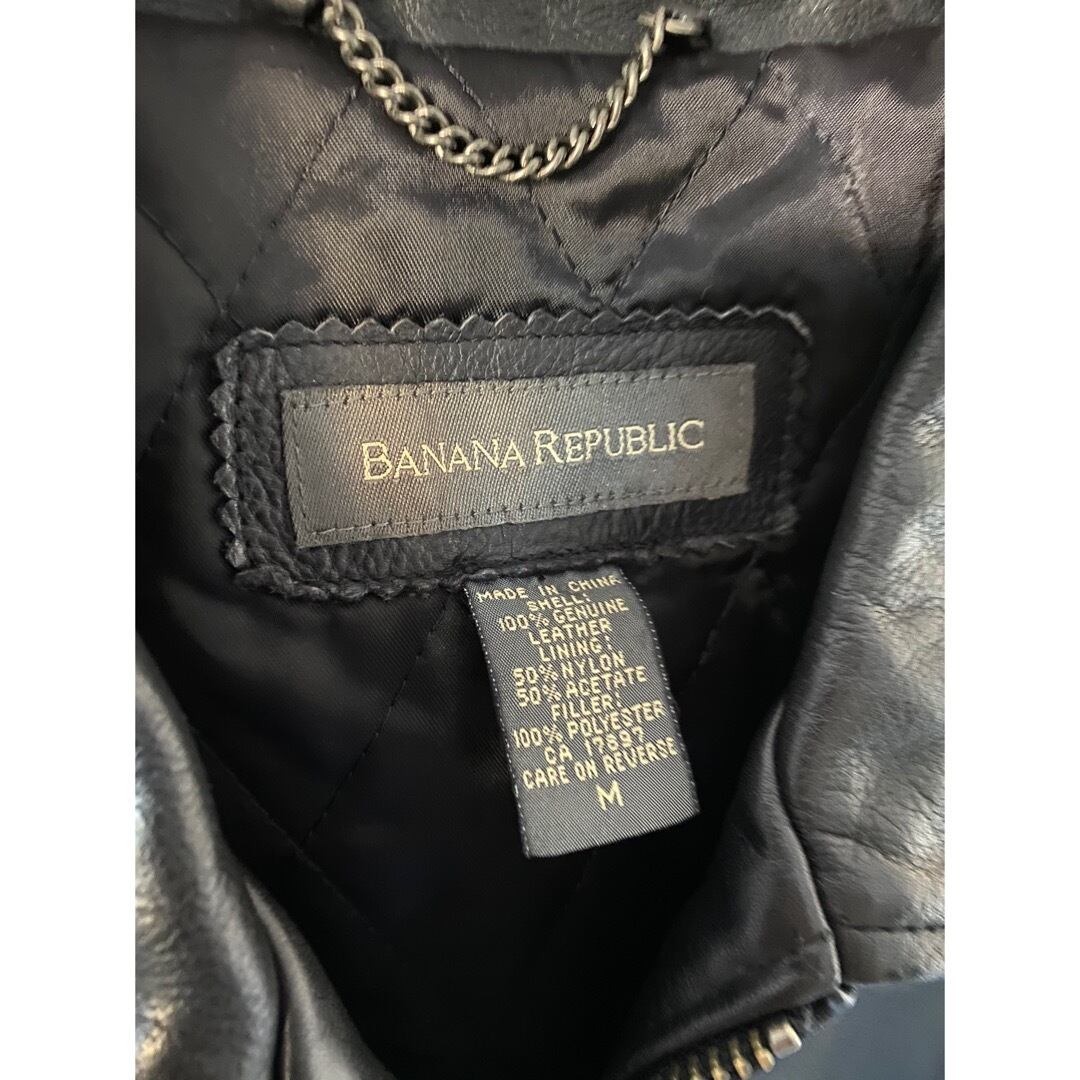 90s banana republic black leather jacket | protocol