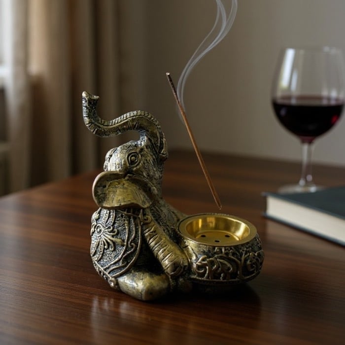 銅製弔炉 香炉 工芸香道具 茶室書斎置物 銅製弔炉 香炉 工芸香