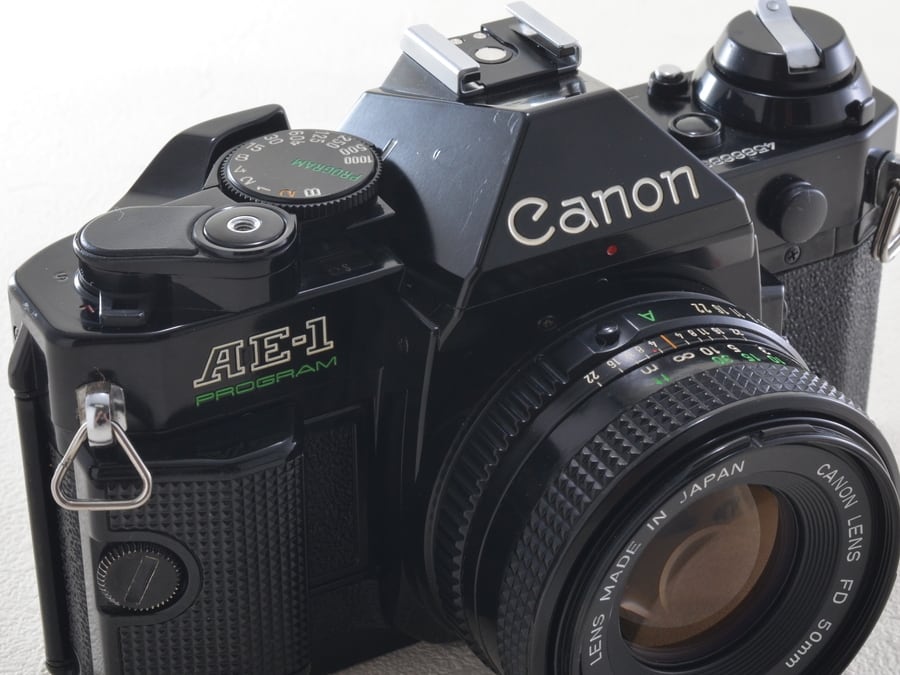 K1109 Canon AE-1 Program 一眼レフカメラ レンズ付き K1109 Canon AE