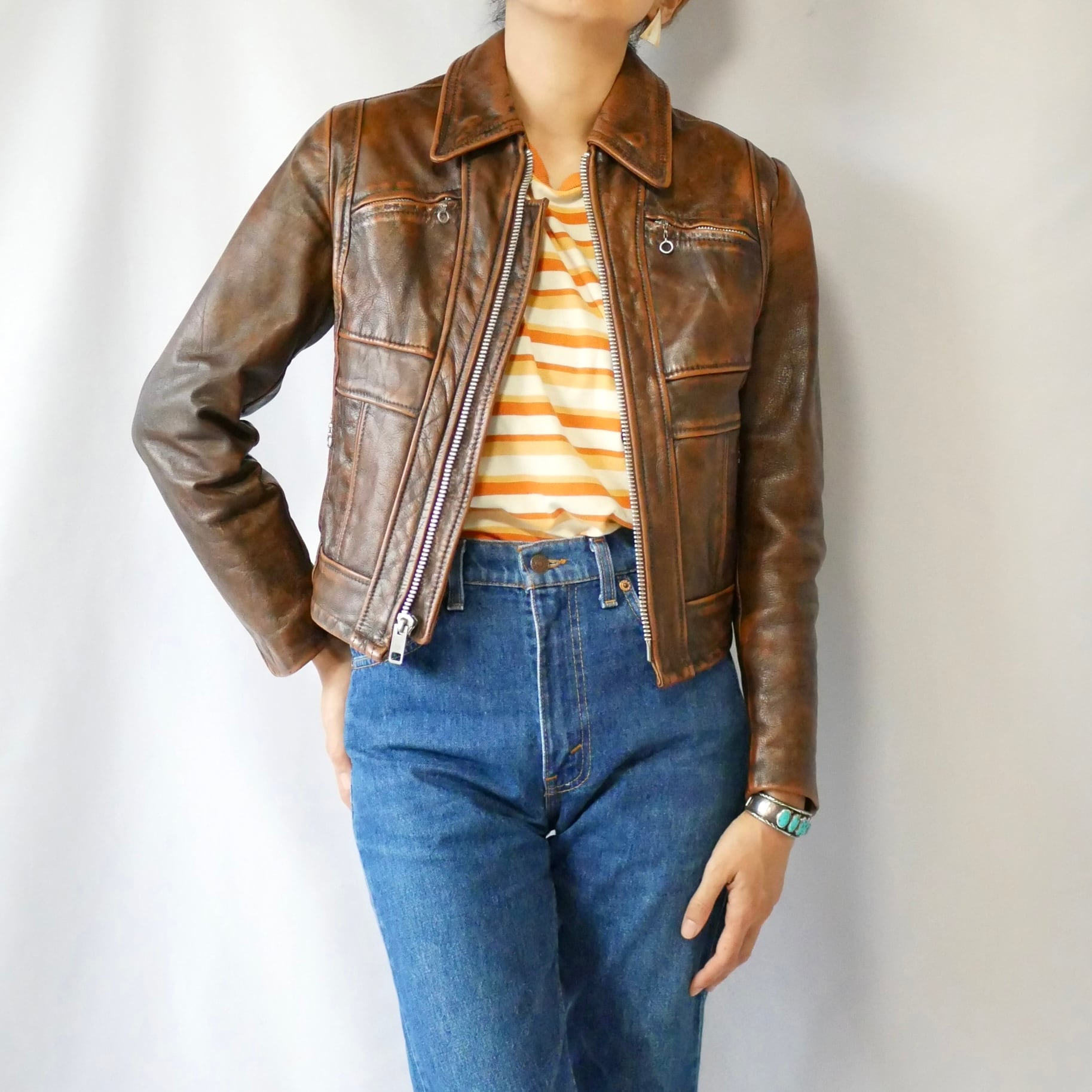 60's70's Lesco LEATHERS トミーゲレロシングルライダース