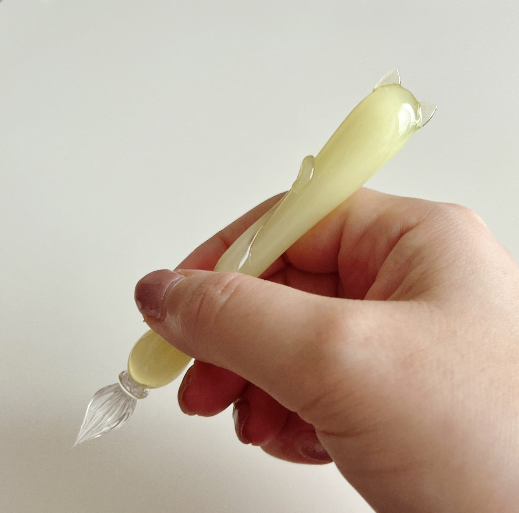 ねこといっしょガラスペン 第4弾 イエローピンク | &mew〈アンドミュー〉