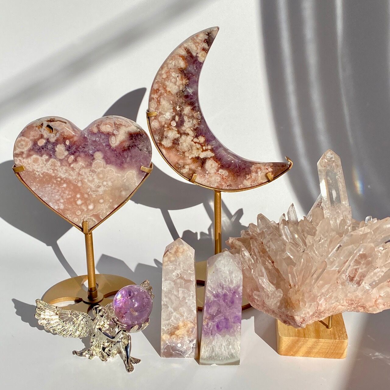 ⭐︎天然石⭐︎レア⭐︎ブラジル産⭐︎ピンクアメジスト⭐︎ハート⭐︎