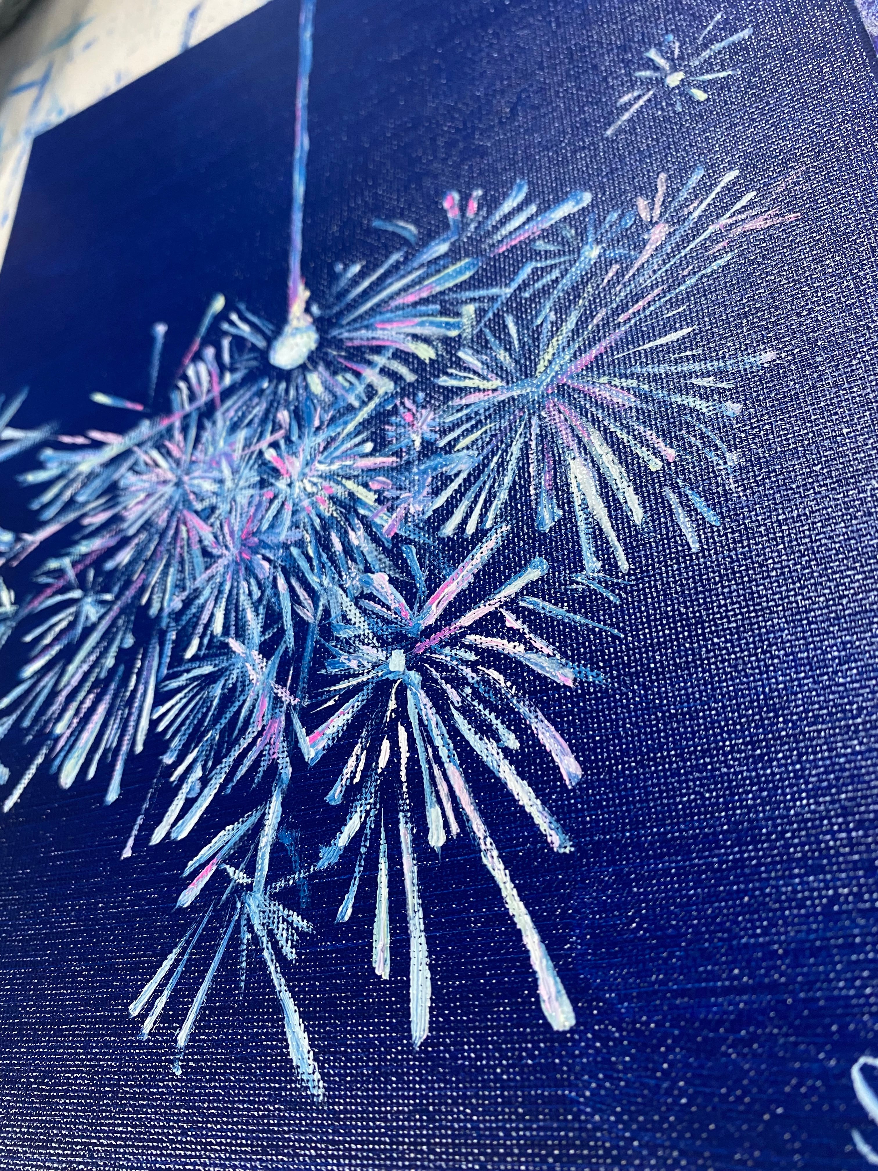 中西和 「線香花火」絵画 オリジナル 美術 本画 中西和 「線香花火