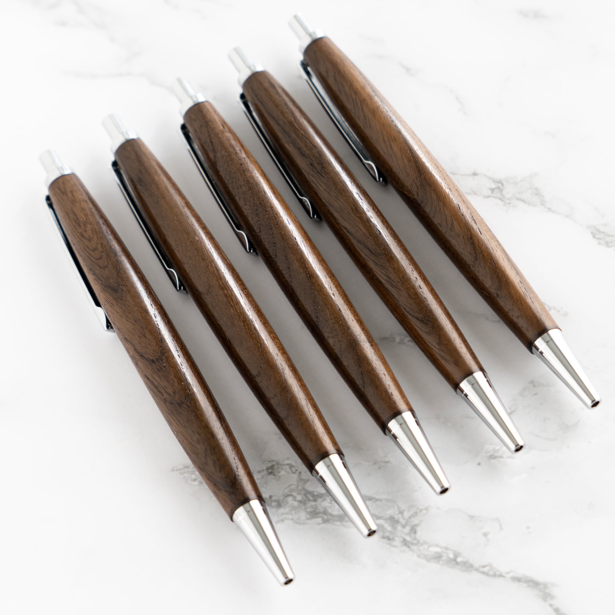 木軸ボールペン】神代けやき（神代欅） 上杢 / ノック式木製ボールペン