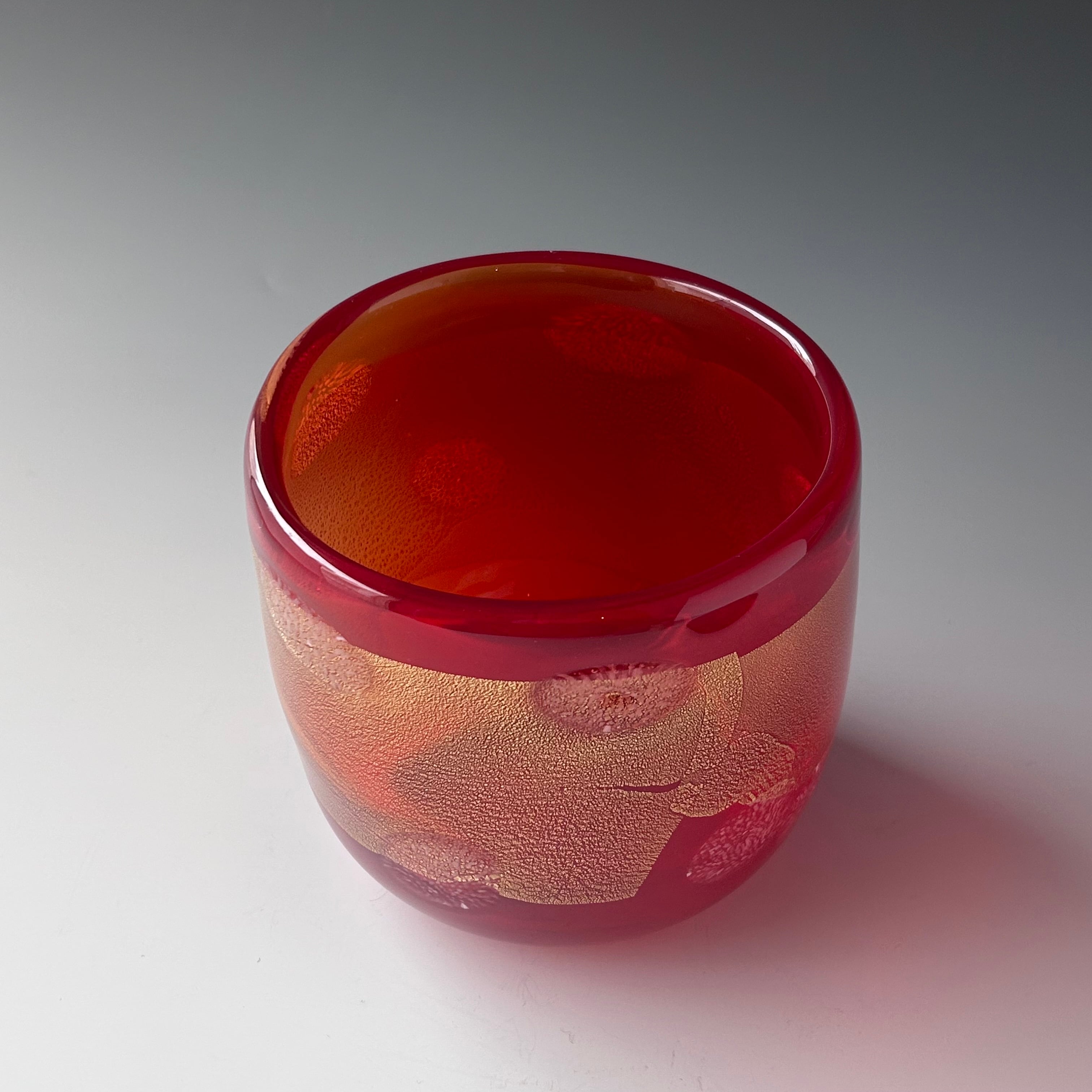 茶道具金彩ガラス水指銘「花火」石橋忠三郎共箱工芸夏茶会