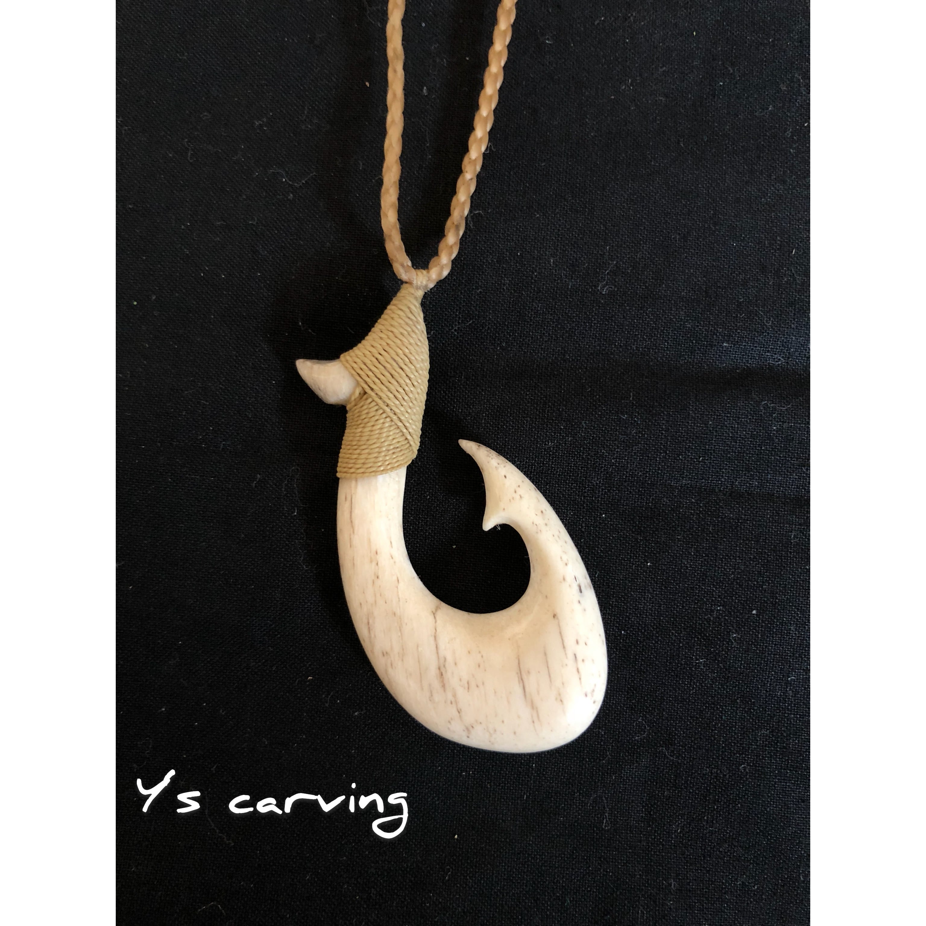 マッコウクジラ】 ボーンカービングネックレス | Y's carving（ボーン