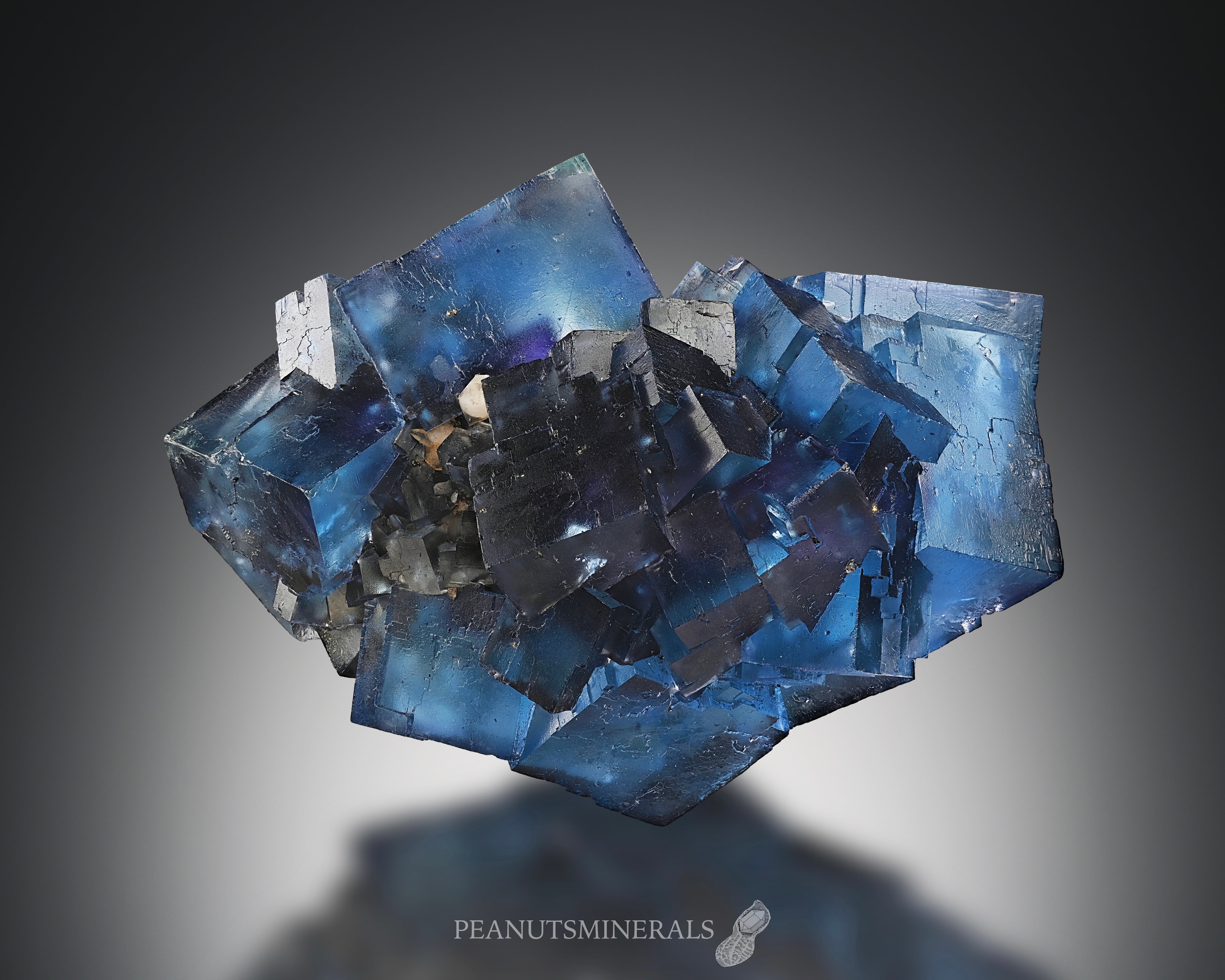 イリノイ アメリカ産 ブルー フローライト 鉱物 標本 原石 イリノイ州