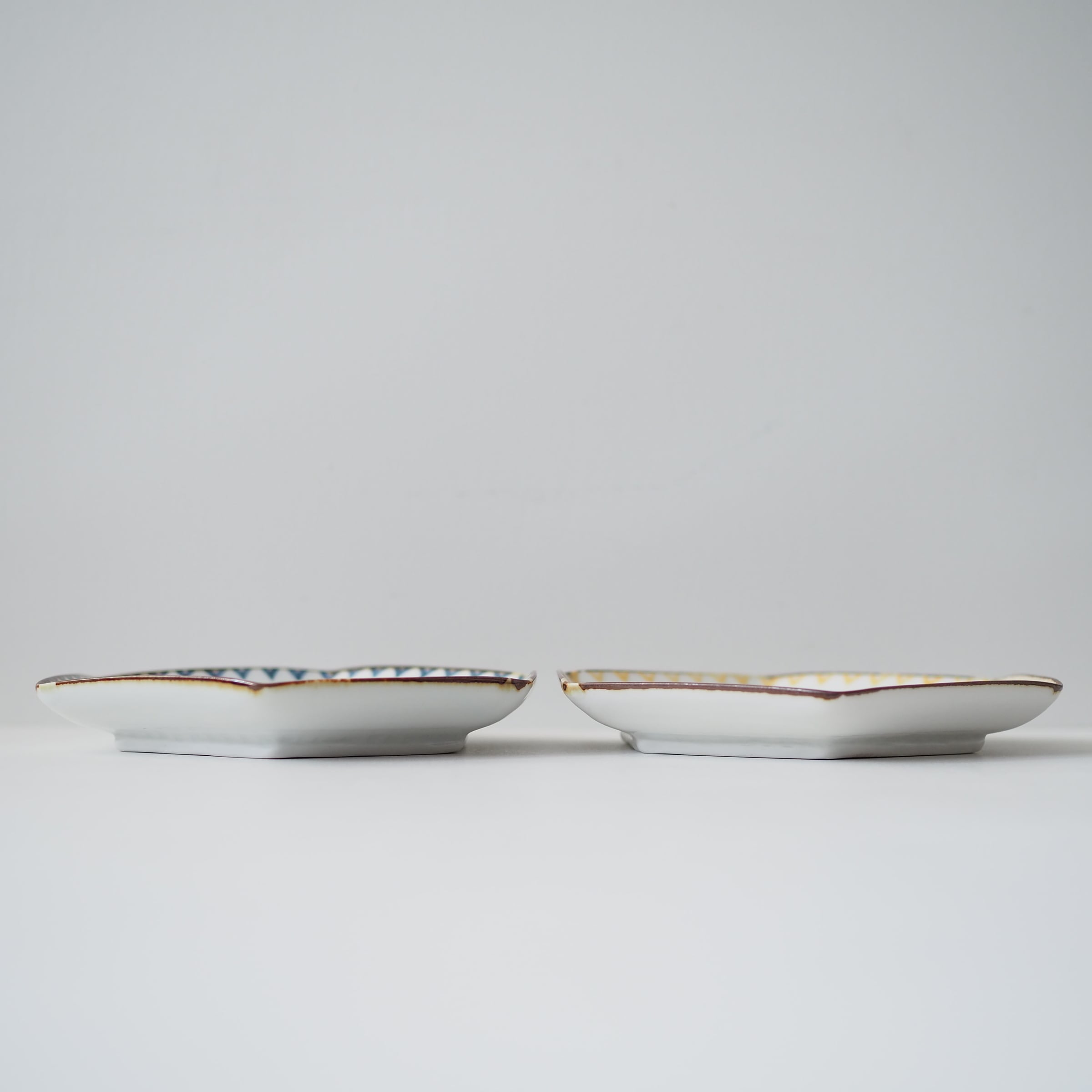 須藤拓也 染付 六角皿（唐草）2枚セット 須藤拓也 染付 六角皿（唐草