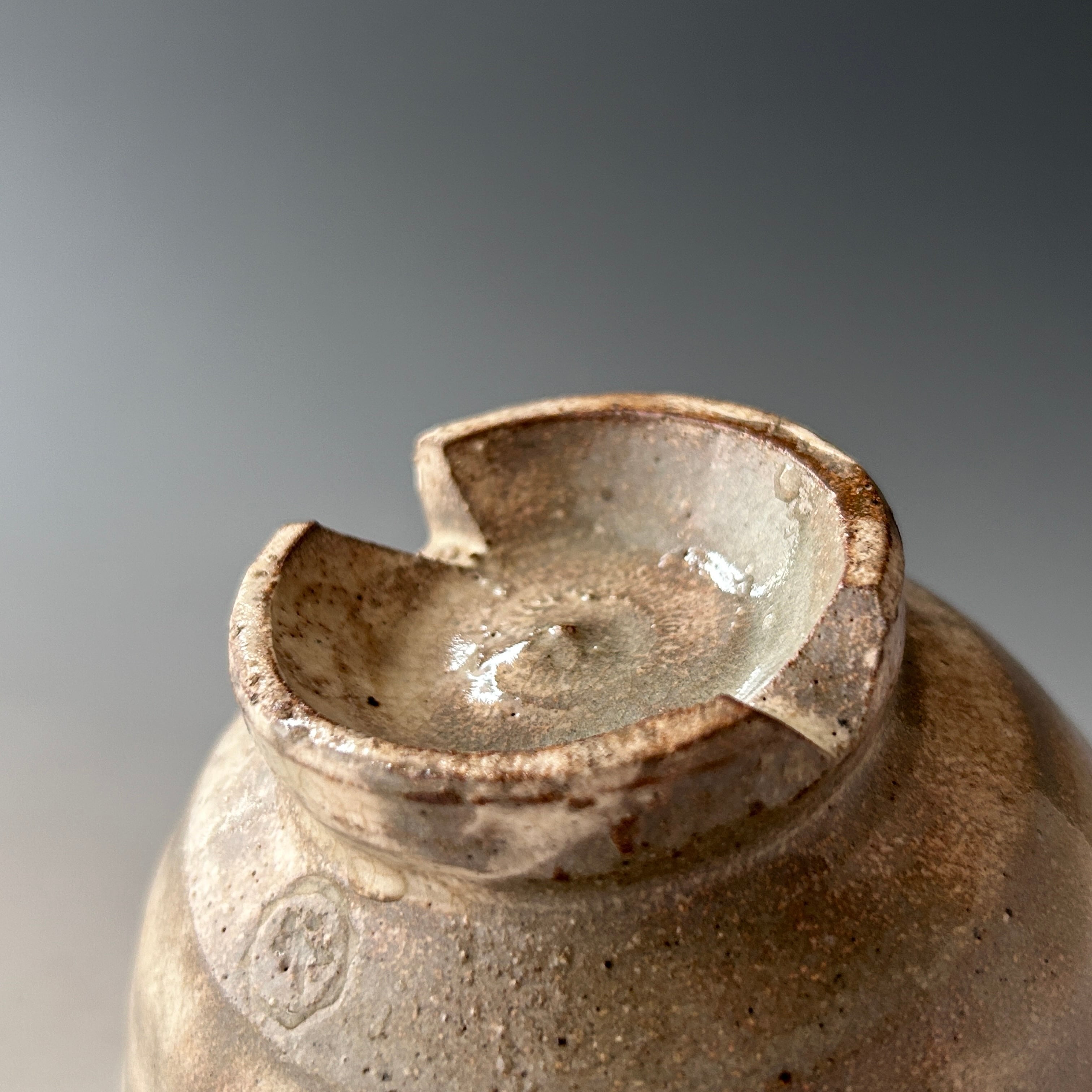 茶道具 古萩写 割高台 茶碗 清水茂生 共箱 萬古焼 萩焼 濃茶 茶事 茶会