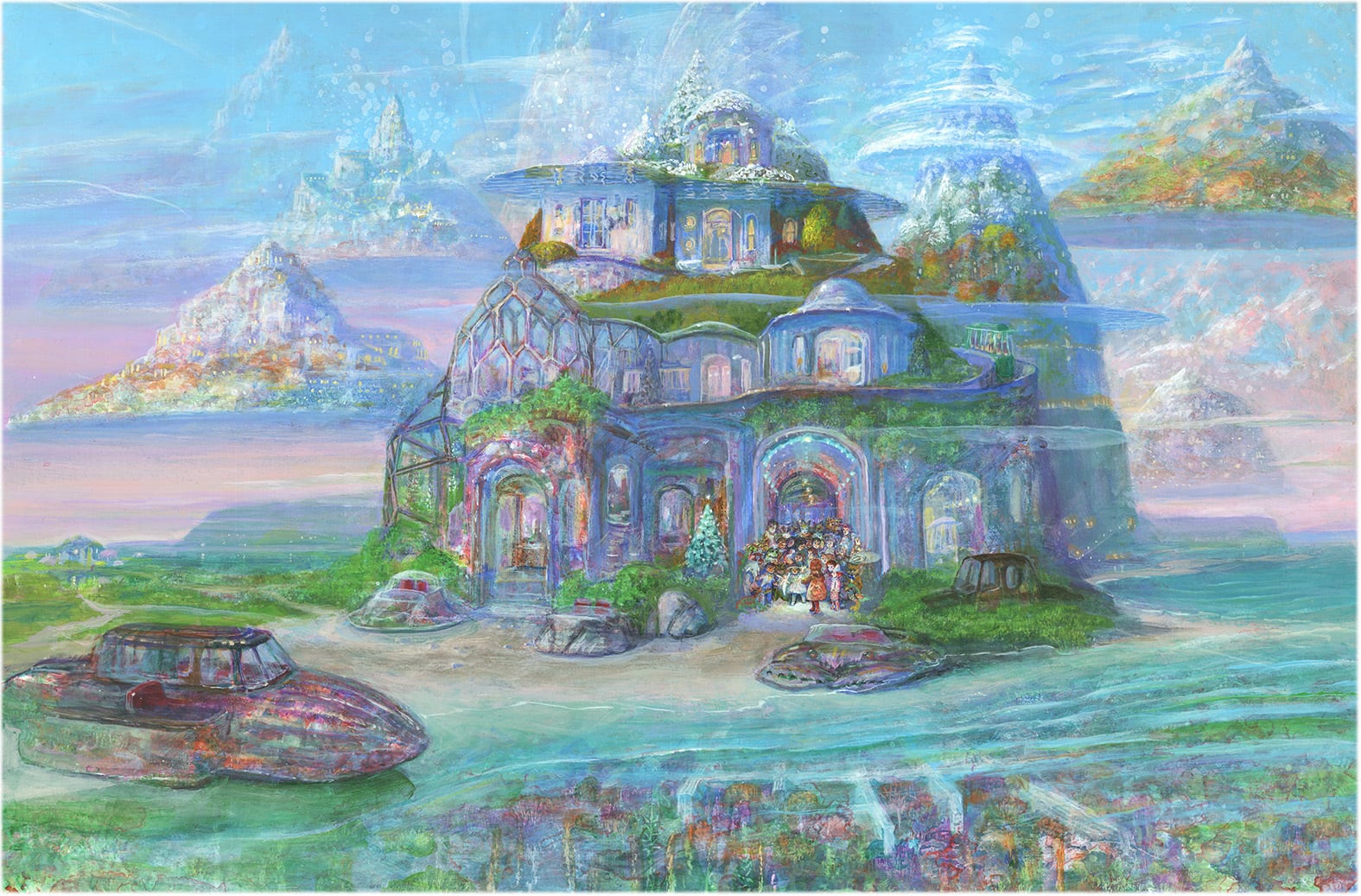 井上直久 限定版画 スターシップの店 101/200枚 直筆サイン入り 井上