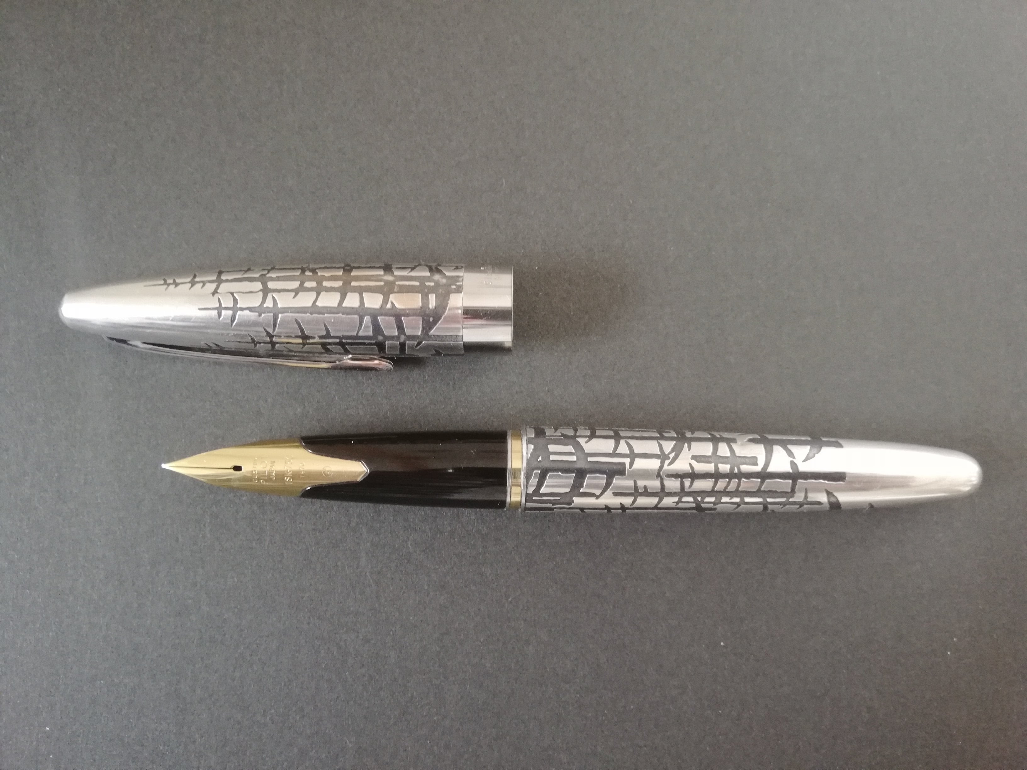 1970 パイロット シルバーン 冬木立 PILOT Silvern （細字） 18K 01871