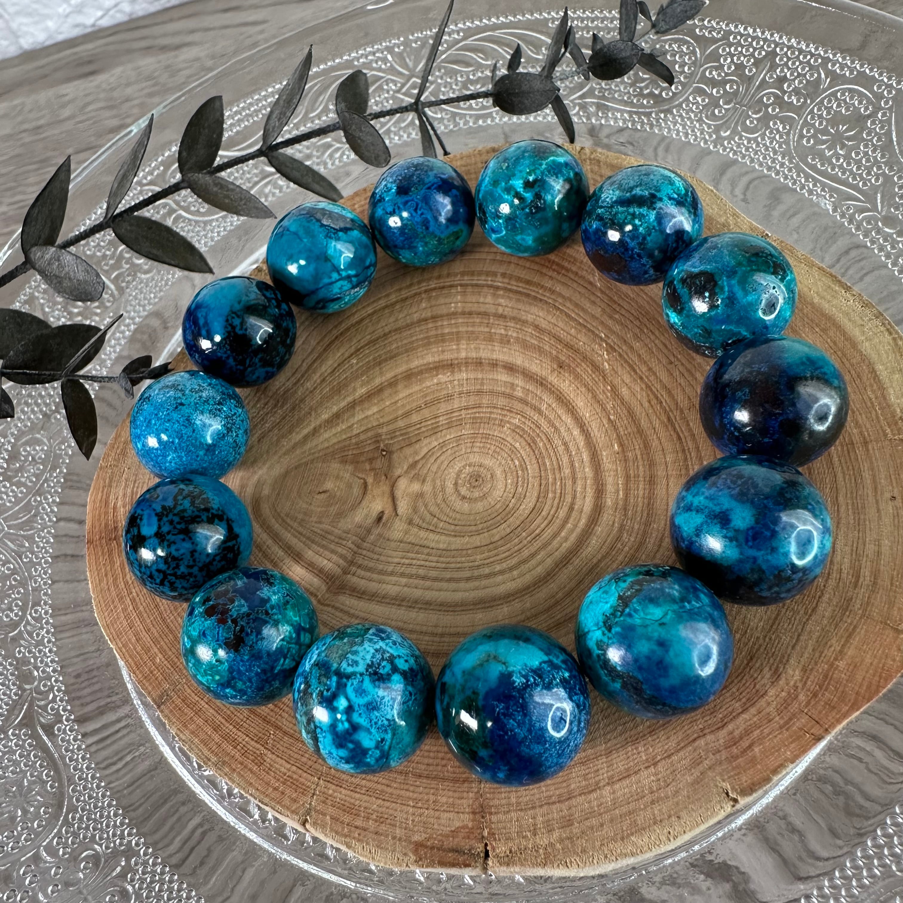 アメリカ産クリソコラブレスレット789 | 円と縁 オラクルと天然石のお店