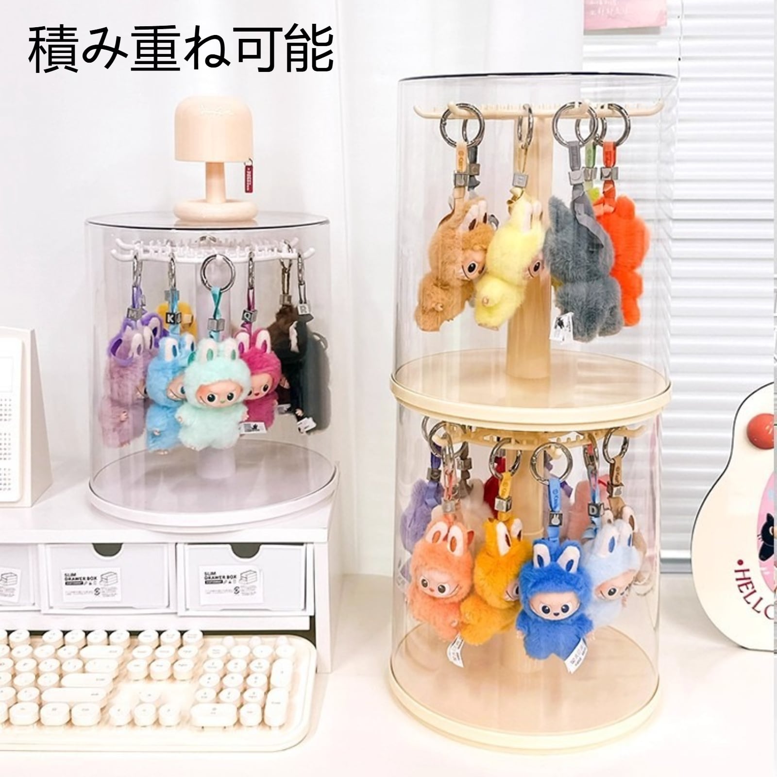 LABUBU ぬいぐるみセットとギフトボックス Qoo10] LABUBU 公式正規品