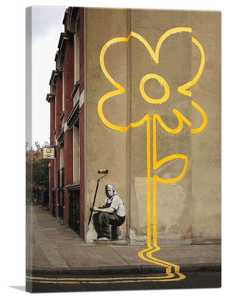 Bumblebeelovesyou シルクスクリーンアートバンクシー