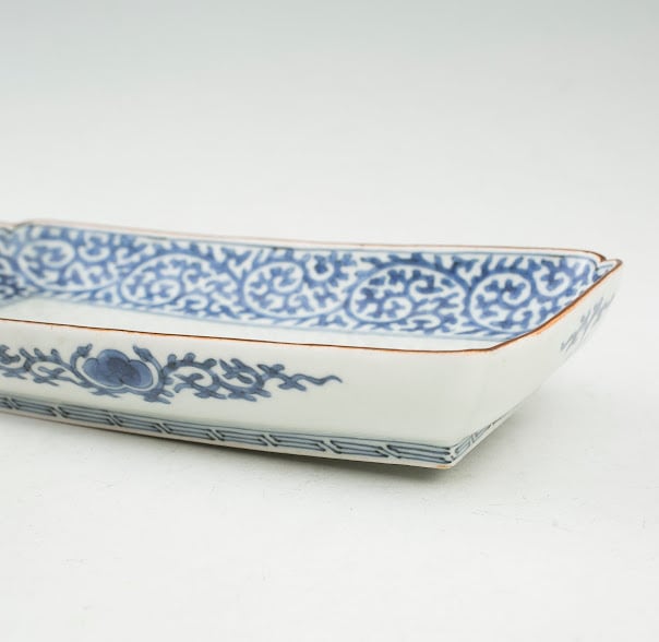 陶芸家 作家物 作者不明 益子焼 鉄釉 流掛 角皿 四方皿