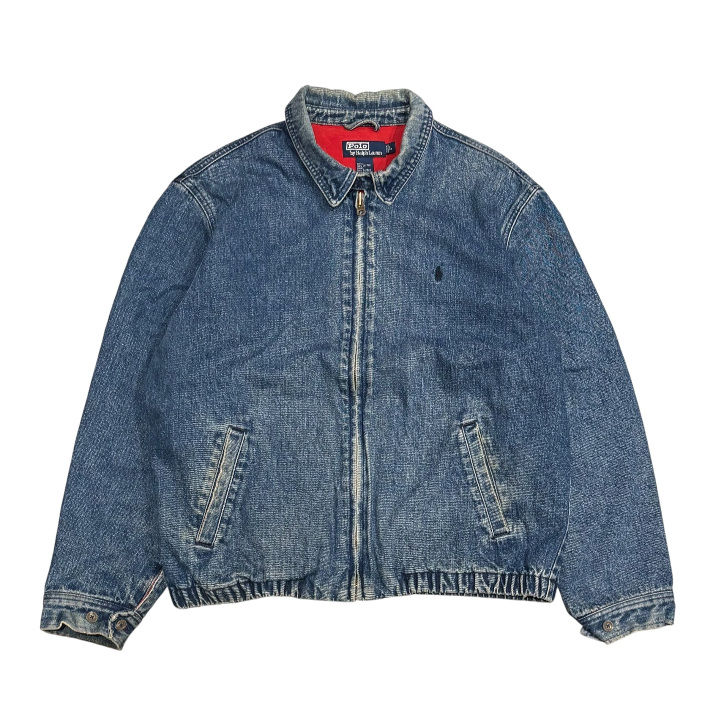 90's Polo Ralph Lauren Denim Swing Top 裏地付き L / ポロ・ラルフ