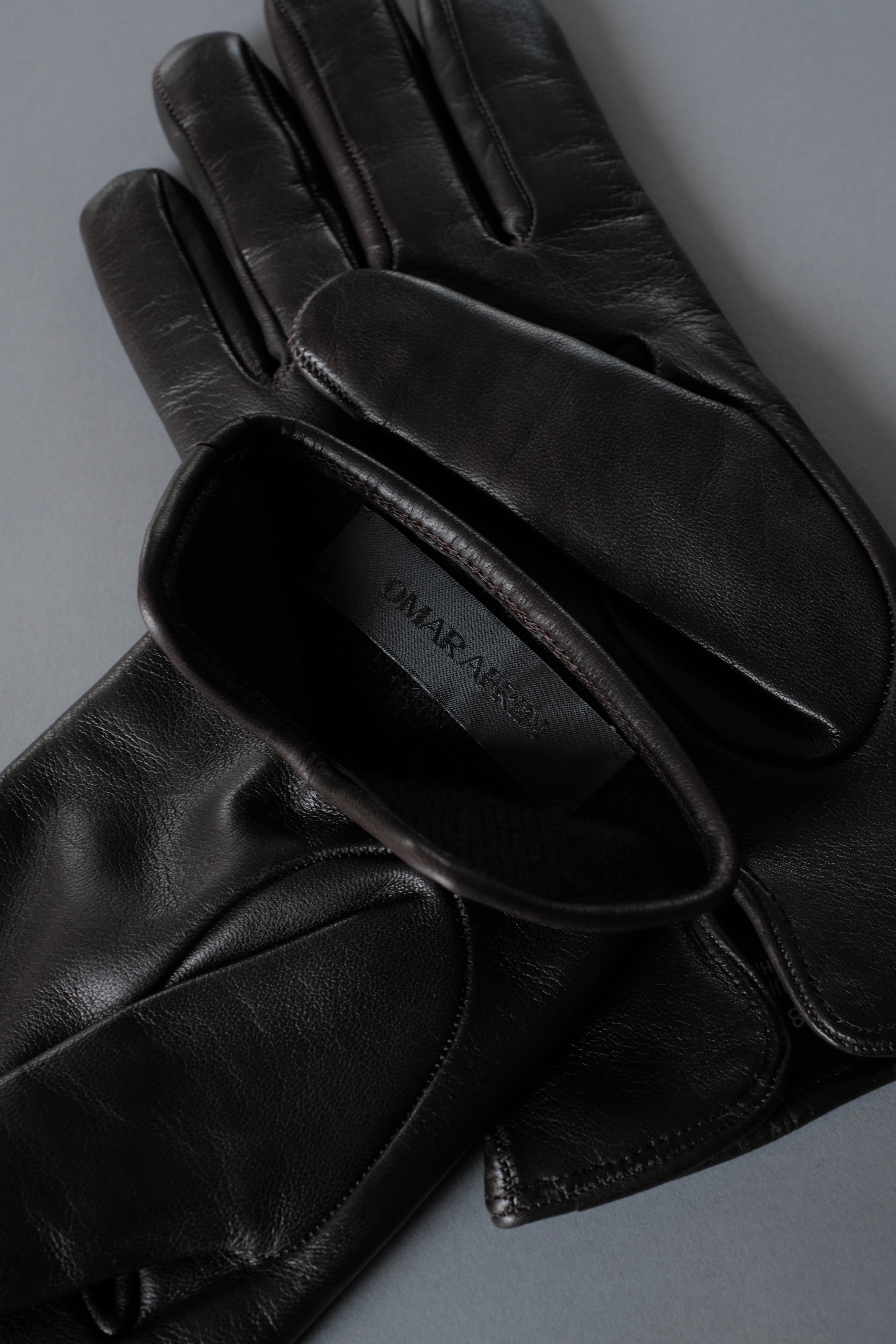 オ*ー様 24AW OMAR AFRIDI CURVED GLOVES STEE OMAR AFRIDI / CURVED