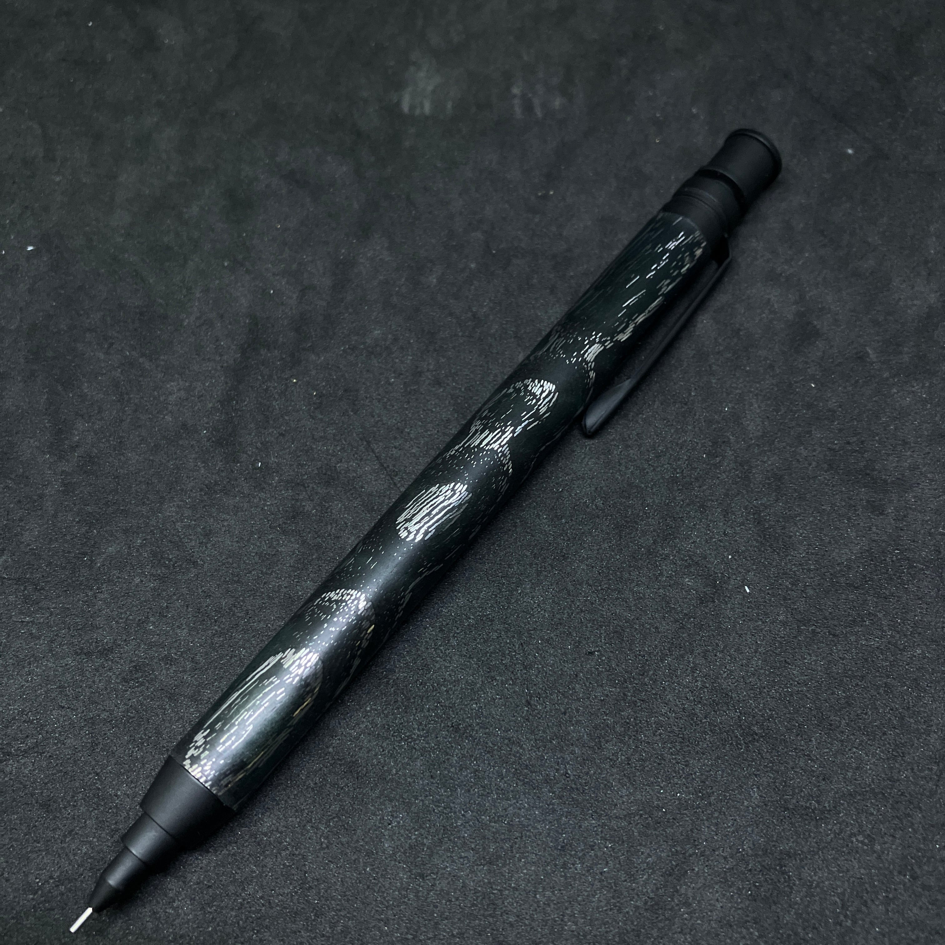 MDS008[メタライズドウッド軸ペン] [藍染タモ] [三神クラフト] | 雑多