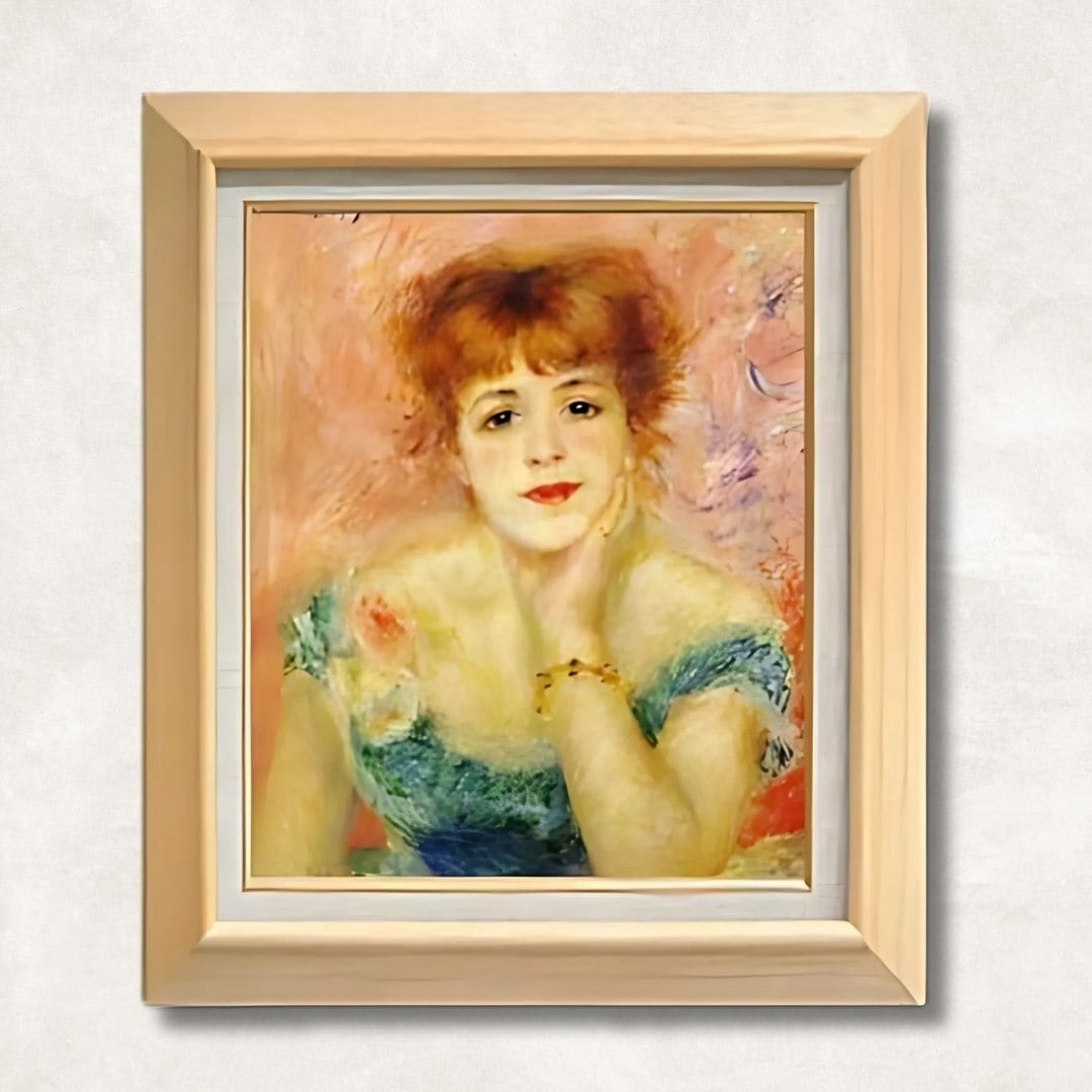 ルノワール - ジャンヌ・サマリーの肖像 - 手描き油絵 F8 | 壁掛け